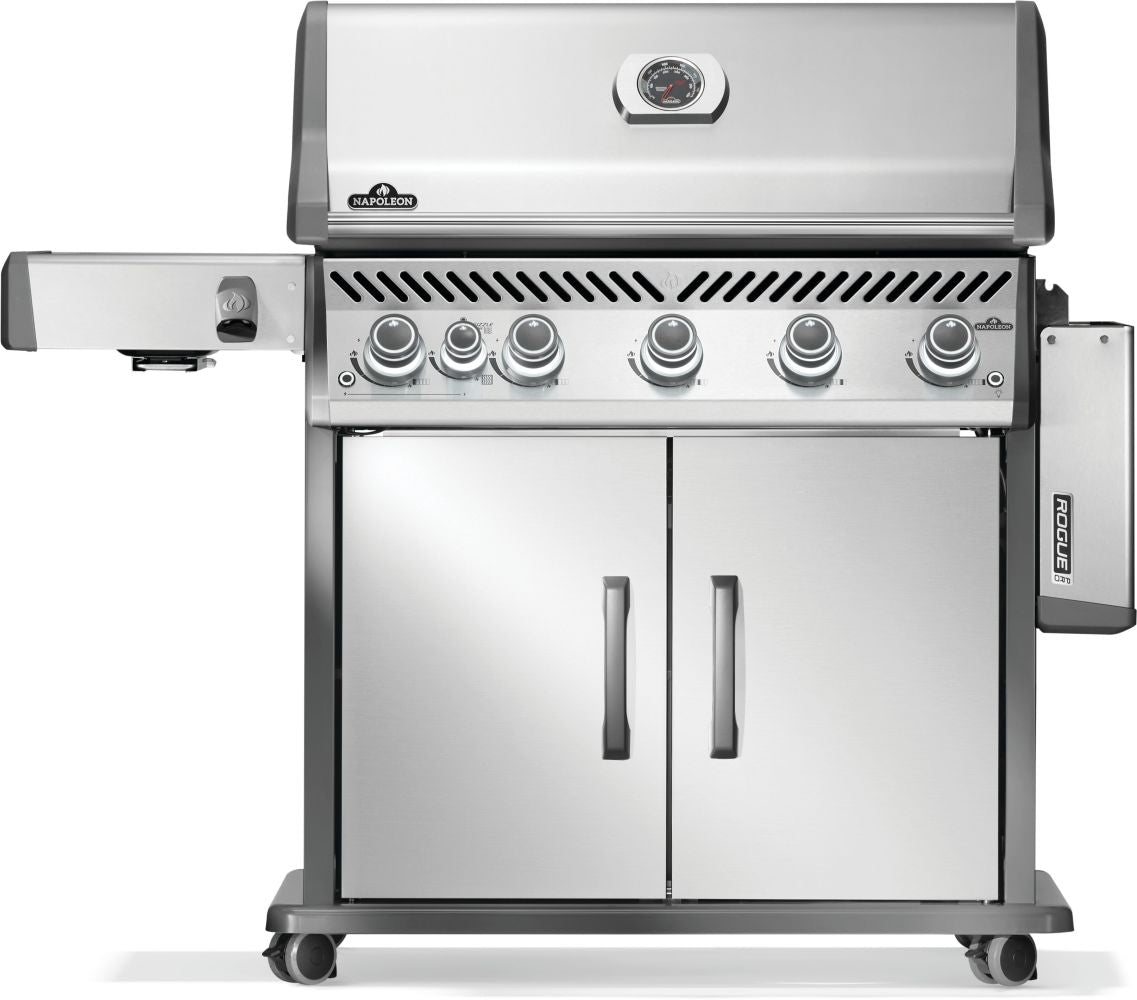 Napoleon Rogue PRO 625 SIB Stainless Steel Gas Grill - Outdoor BBQ Grill for Backyard, Patio, and Tailgating Parties