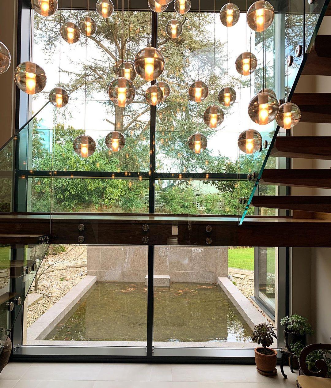Elegant Ball Crystal Pendant Light - Modern Chandelier for Dining Room, Bedroom & Living Room Decor - Dimmable LED Hanging Light Fixture