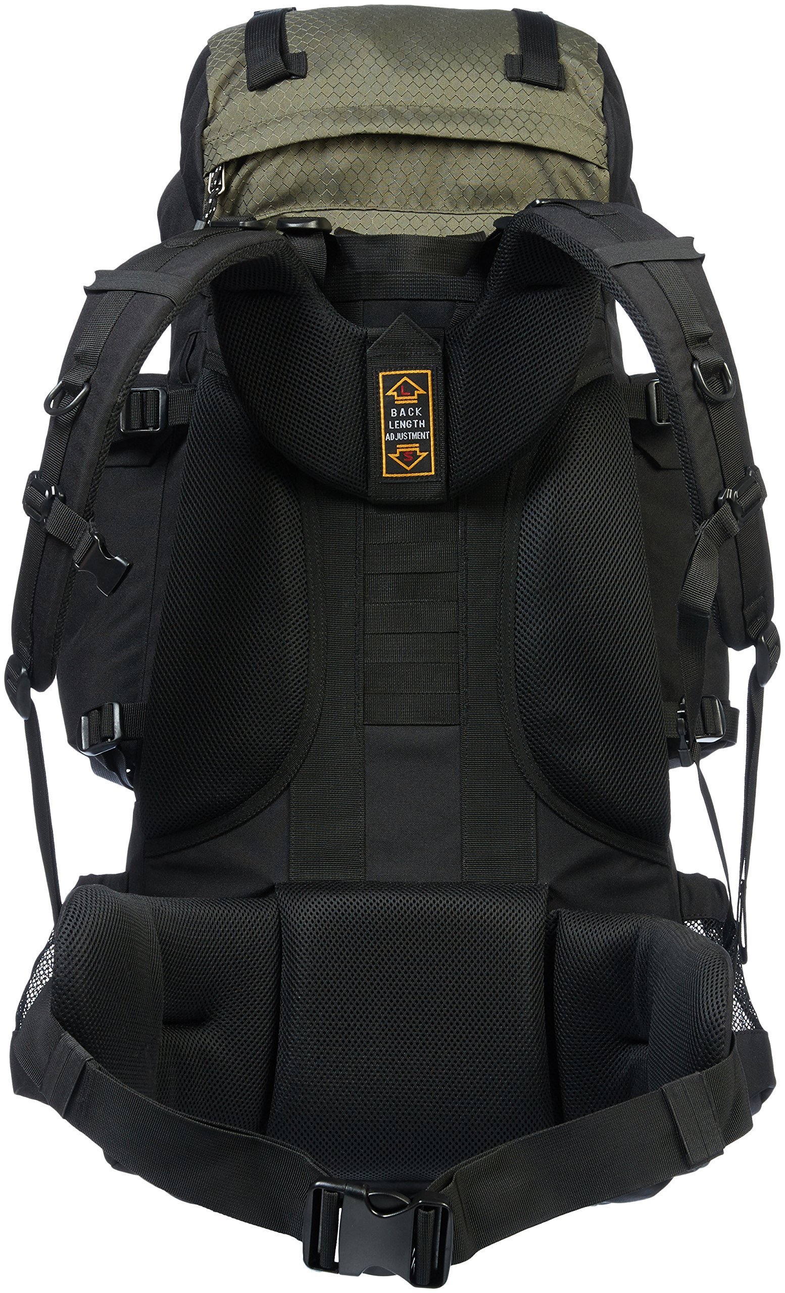 Amazon Basics Internal Frame Hiking Backpack with Rain Cover - Lightweight & Durable for Outdoor Adventures, Camping, and Travel