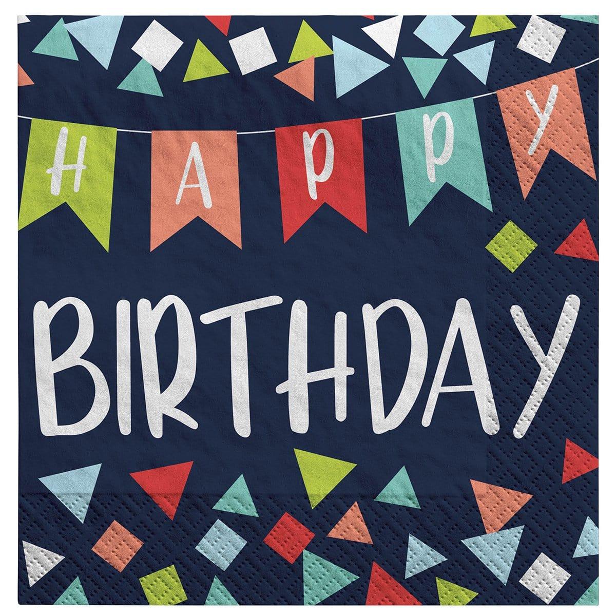 Celebration Beverage Napkins - Pack of 16 | Premium Quality Party Napkins for Weddings, Birthdays & Special Events