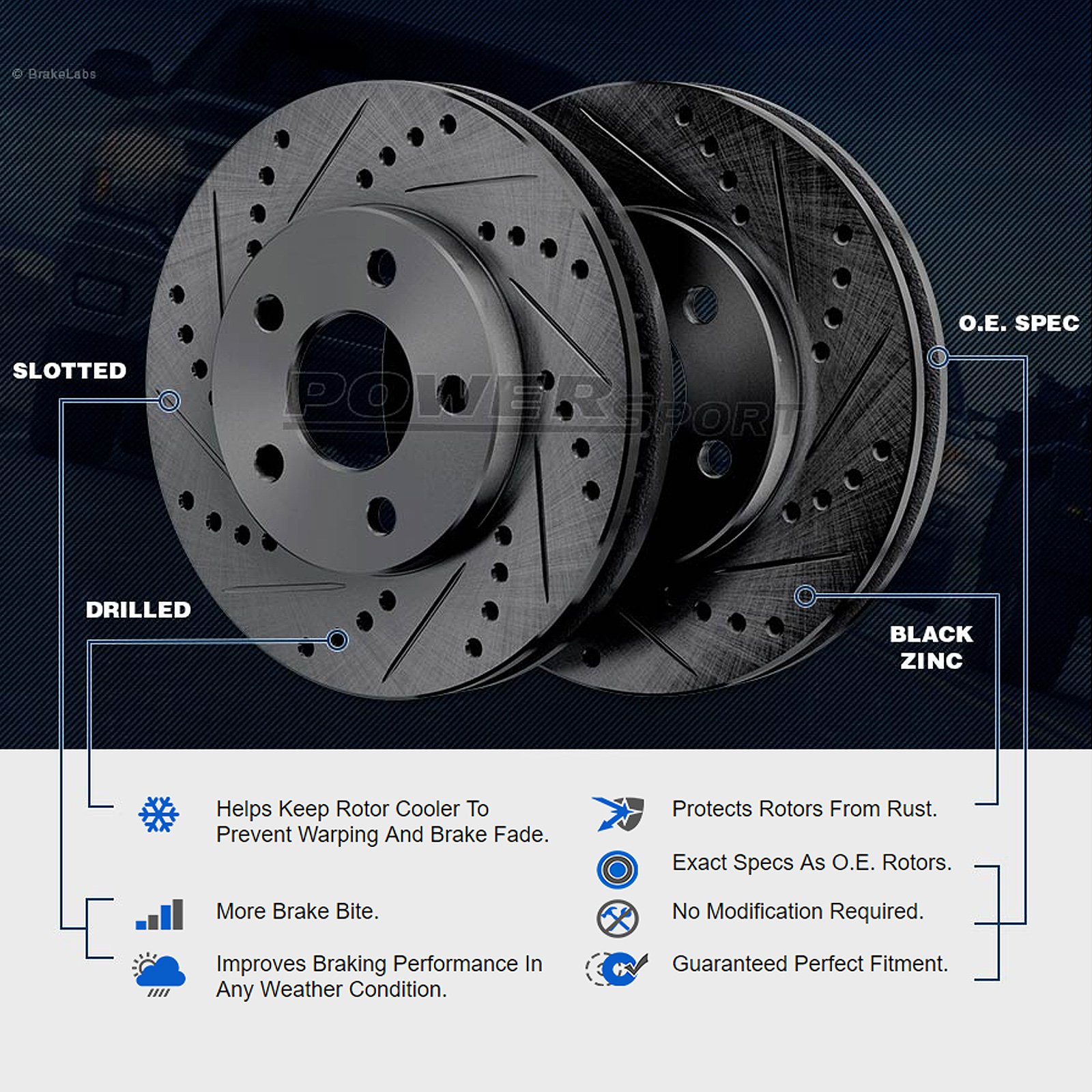 High-Performance Front & Rear Brake Pads and Rotors Kit for 2006 BMW 330i | Ceramic Brake Pads & Drilled Rotors | Enhanced Stopping Power for Sport Driving & Daily Commutes