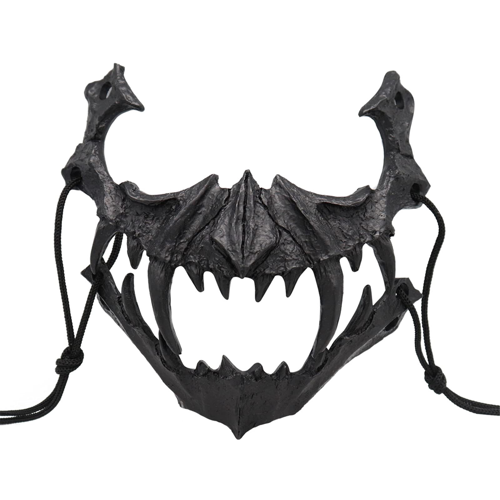 Japanese Halloween Ninja Mask - Animal Skeleton & Resin Horror Skull Mask for Cosplay, Role Playing, and Spooky Party Costumes