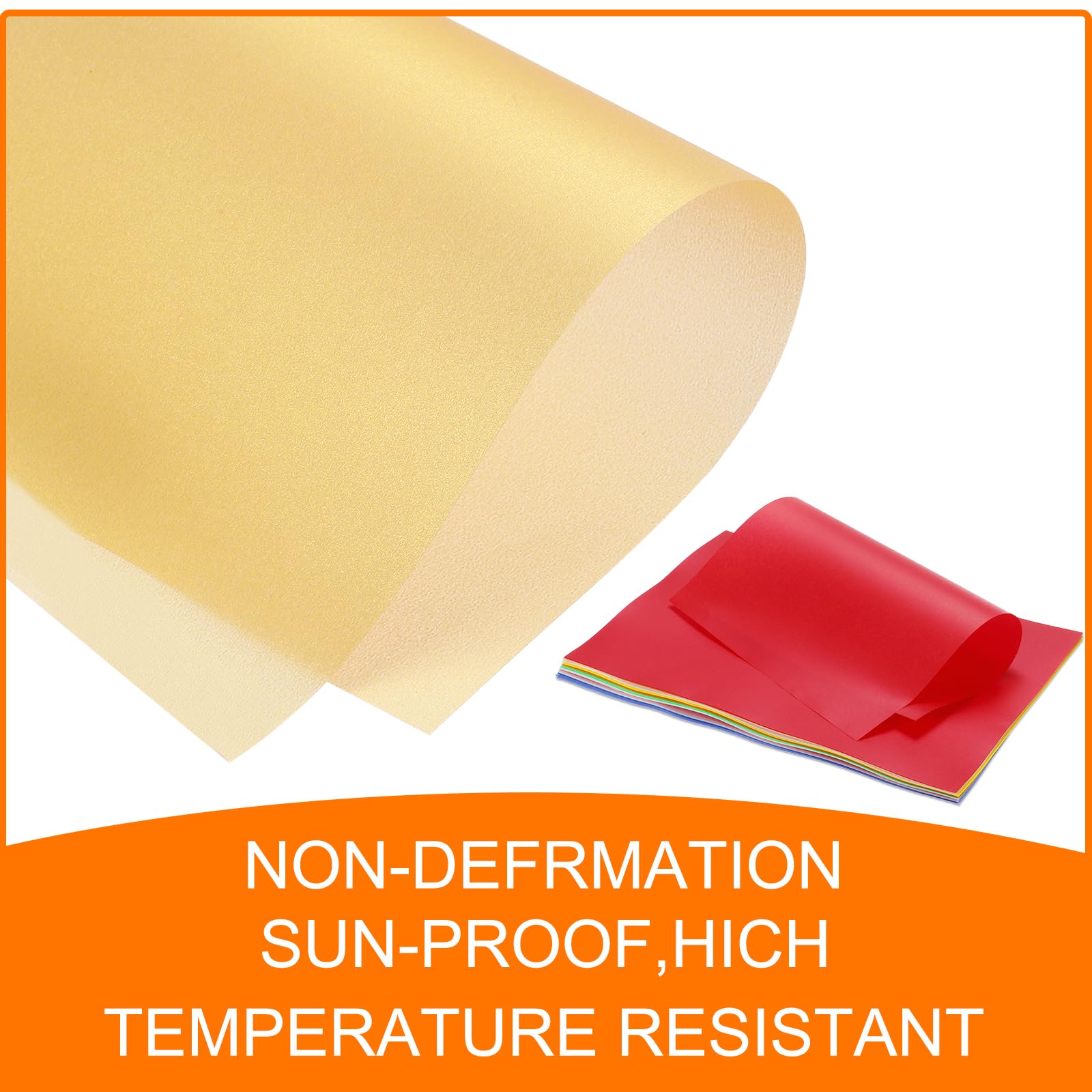Premium MECCANIXITY Colored Vellum Paper - 40 Sheets Gold Transparency 8.3