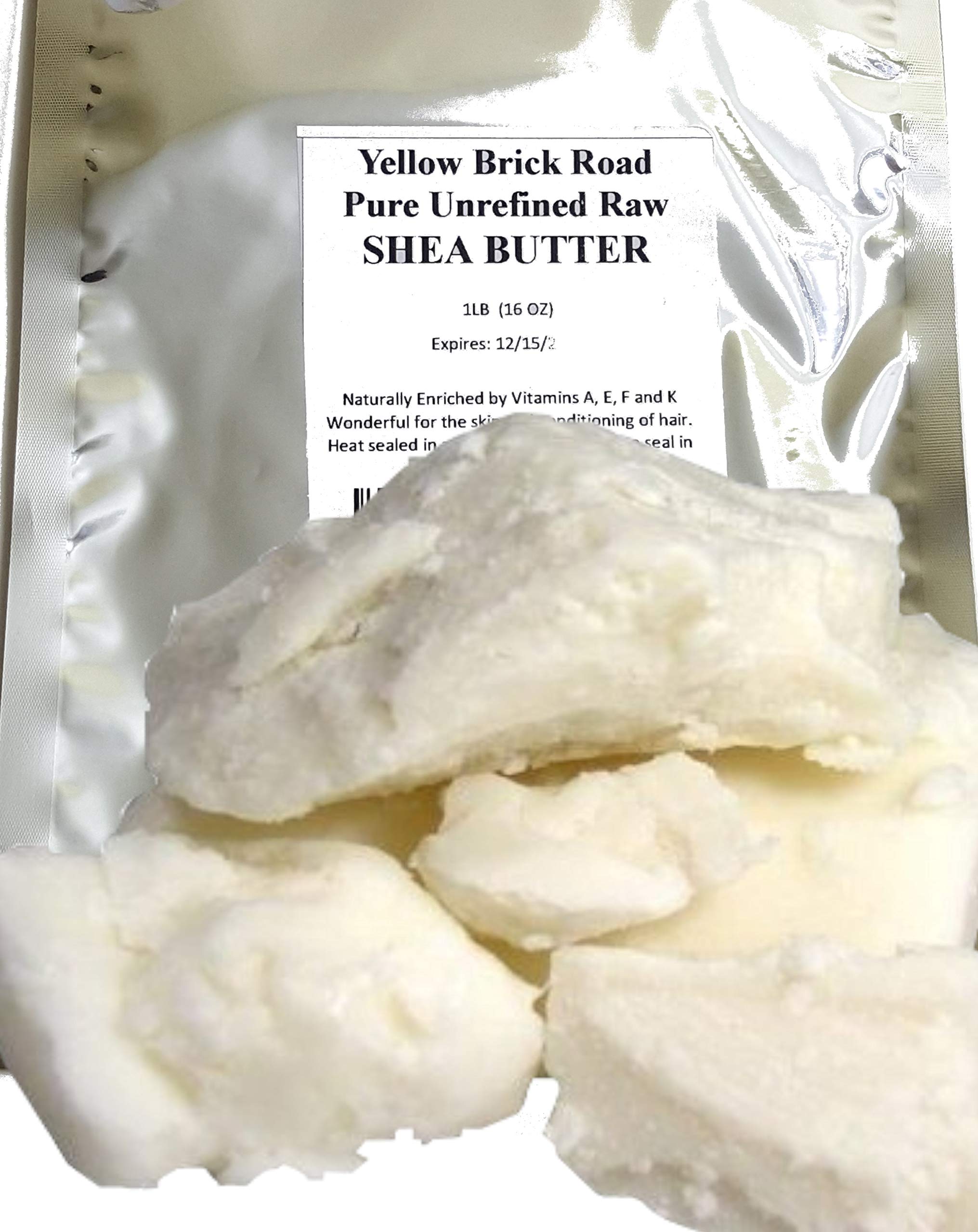 100% Pure Unrefined African Grade A Ivory Shea Butter - 1 Pound (16oz) for Skin & Hair Care - Moisturizer for Dry Skin, Natural Hair Conditioner, DIY Beauty Recipes