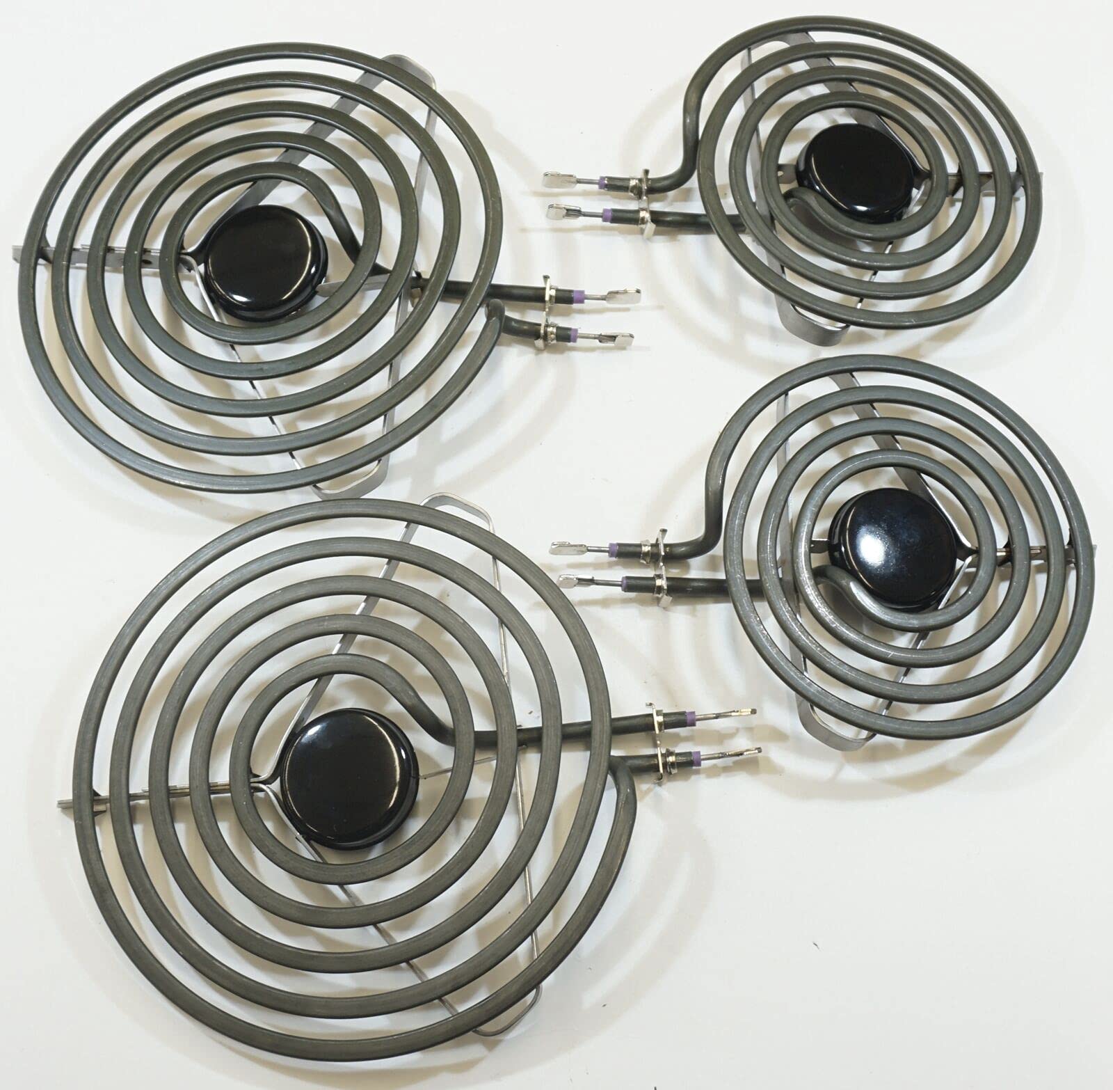Surface Burner Element Kit - Compatible with Frigidaire, Whirlpool & More - Includes (2) MP15MA & (2) MP21MA Replacement Coils - Perfect for Stove Top Repairs and Appliance Maintenance