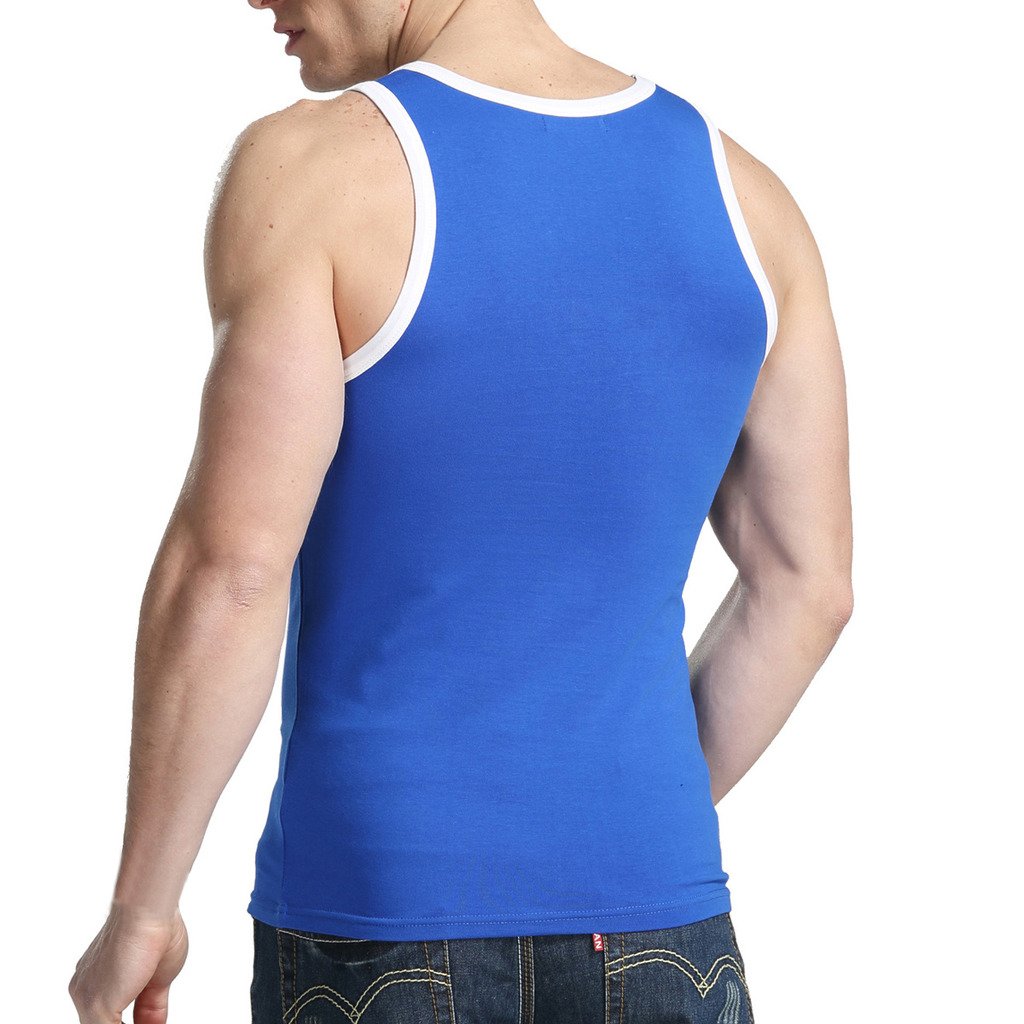 Men's Breathable Cotton Tank Top - Lightweight Summer Workout Shirt for Gym, Running & Casual Wear