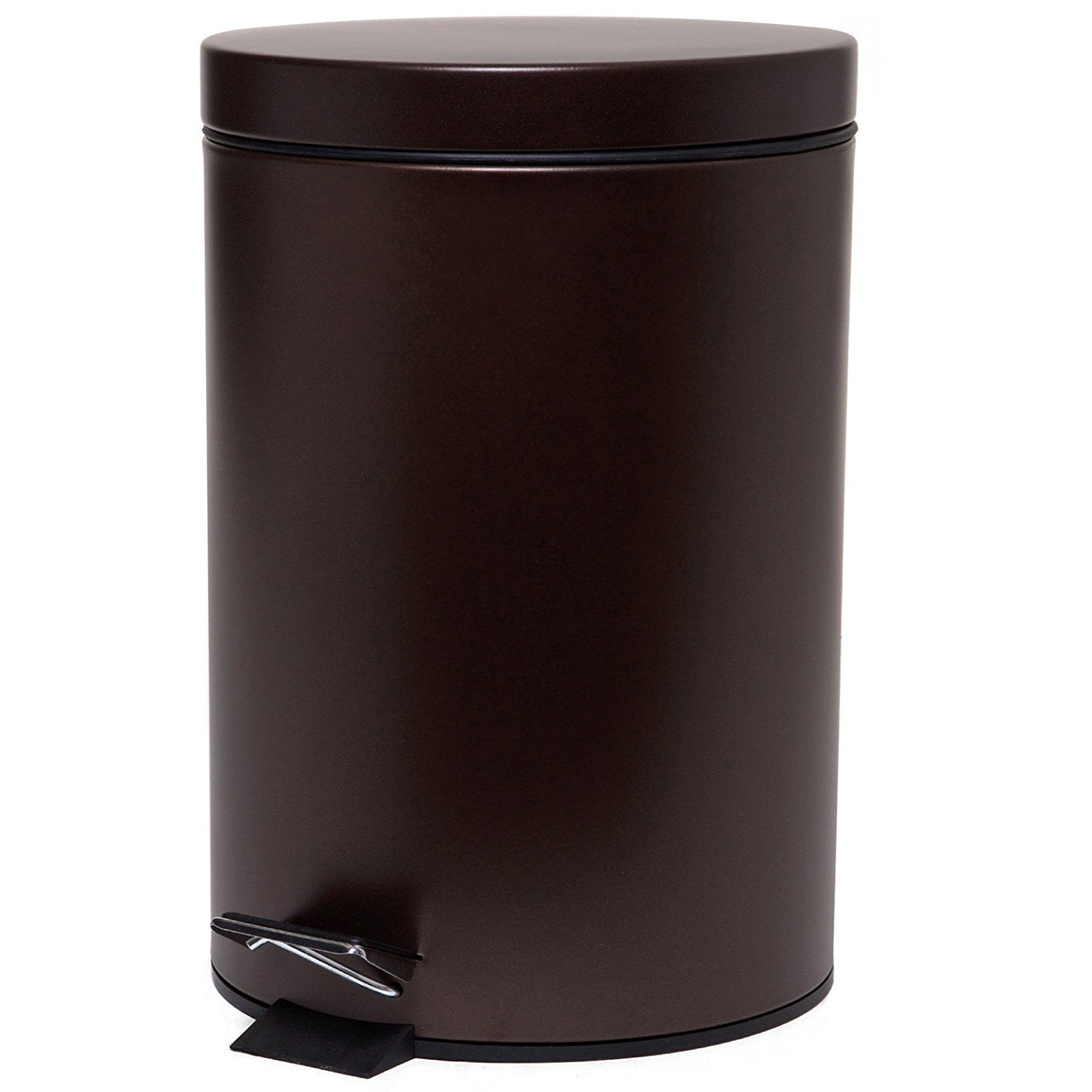 Rocky Mountain Goods 1.85 Gallon Small Step Trash Can - Heavy Duty Metal Foot Pedal Waste Bin with Removable Inner Pail - Perfect for Bathroom, Bedroom & Office - Venetian Bronze Finish | Space-Saving Solution for Homes & Workspaces