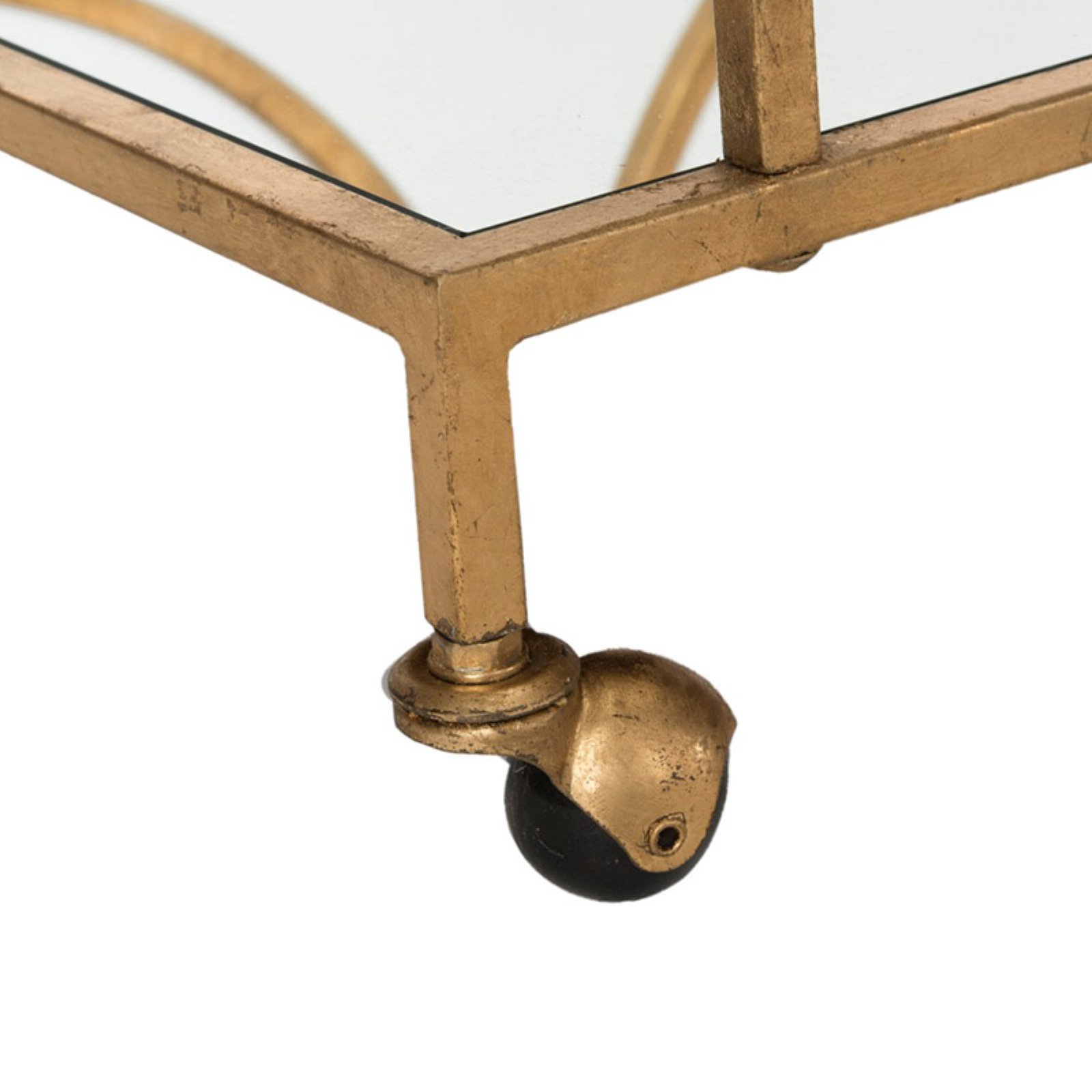 Safavieh Ignatius Silver Bar Cart - Modern Rolling Drink Trolley for Home Bar, Living Room, or Kitchen - Perfect for Cocktail Parties, Entertaining Guests, and Stylish Storage