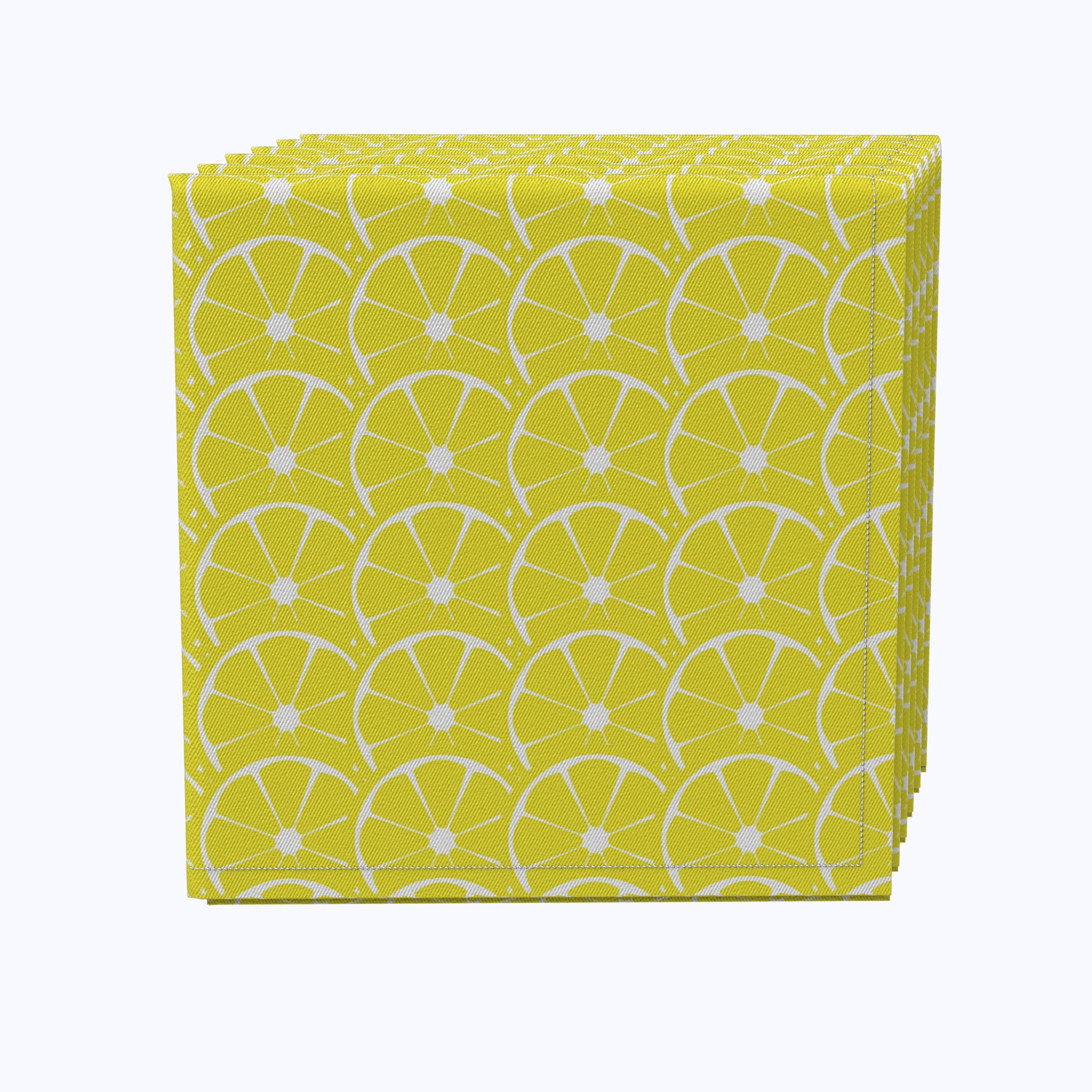 Premium Allover Lemon Slices Napkins - 100% Biodegradable Paper Napkins for Summer Parties, Picnics & Home Decor