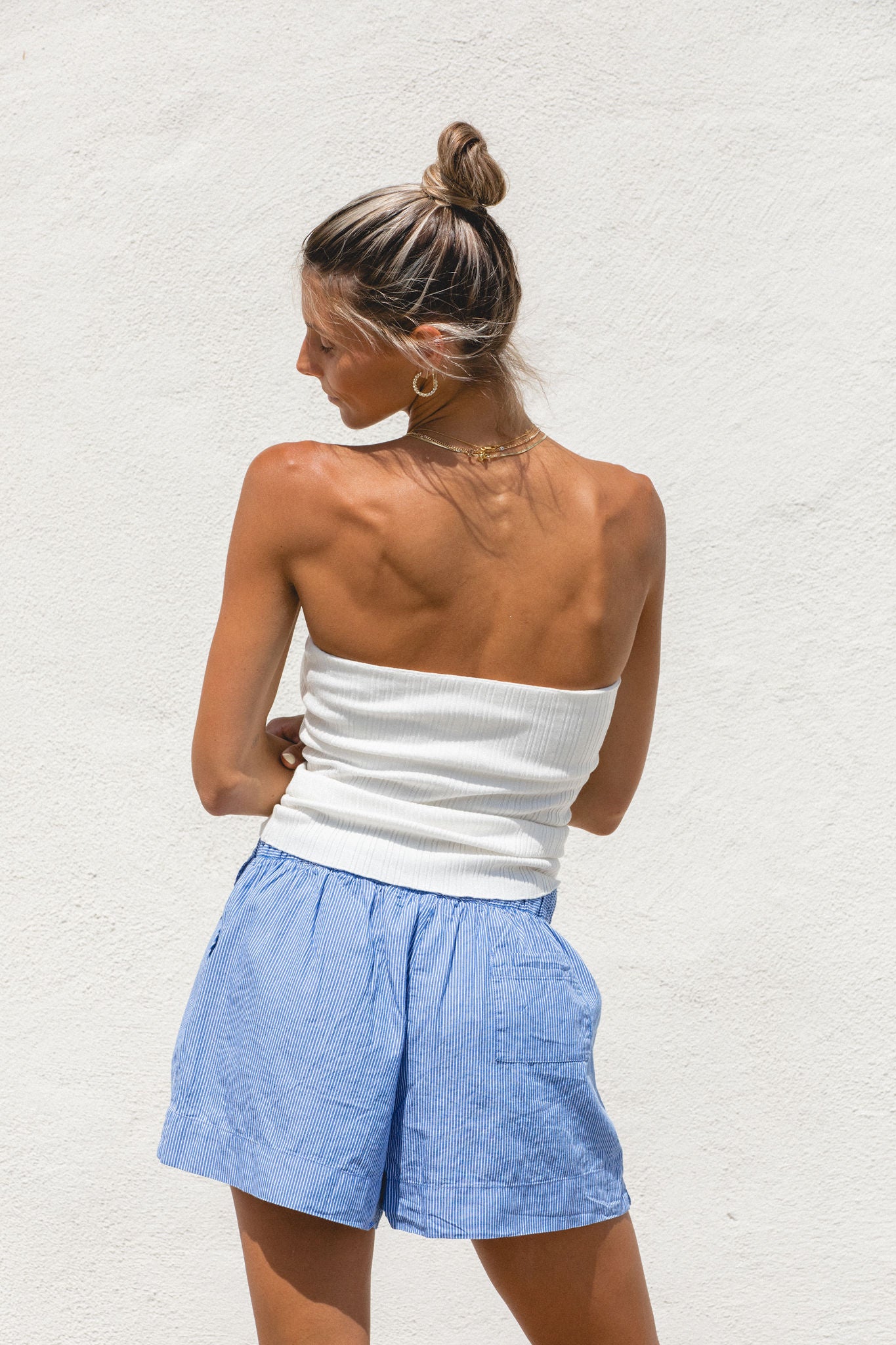 High Noon Ribbed Sweater Tube Top for Women - Stretchy Knit Crop Top - Fashionable Winter Layering Piece - Perfect for Parties, Date Nights & Casual Outfits