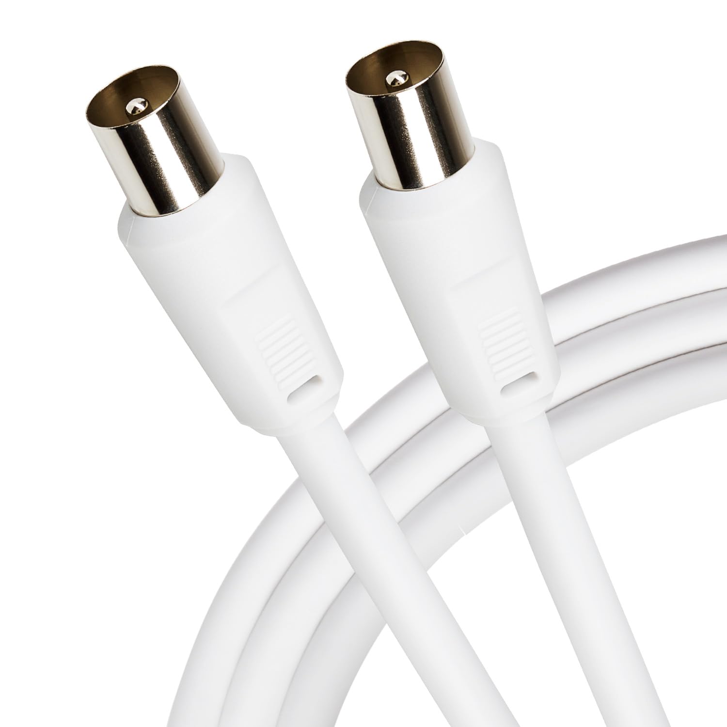 Maplin 10M Coaxial TV Aerial Cable - RF Male to RF Male Connector for HD Digital Antenna, Satellite, CCTV & Home Theater Systems