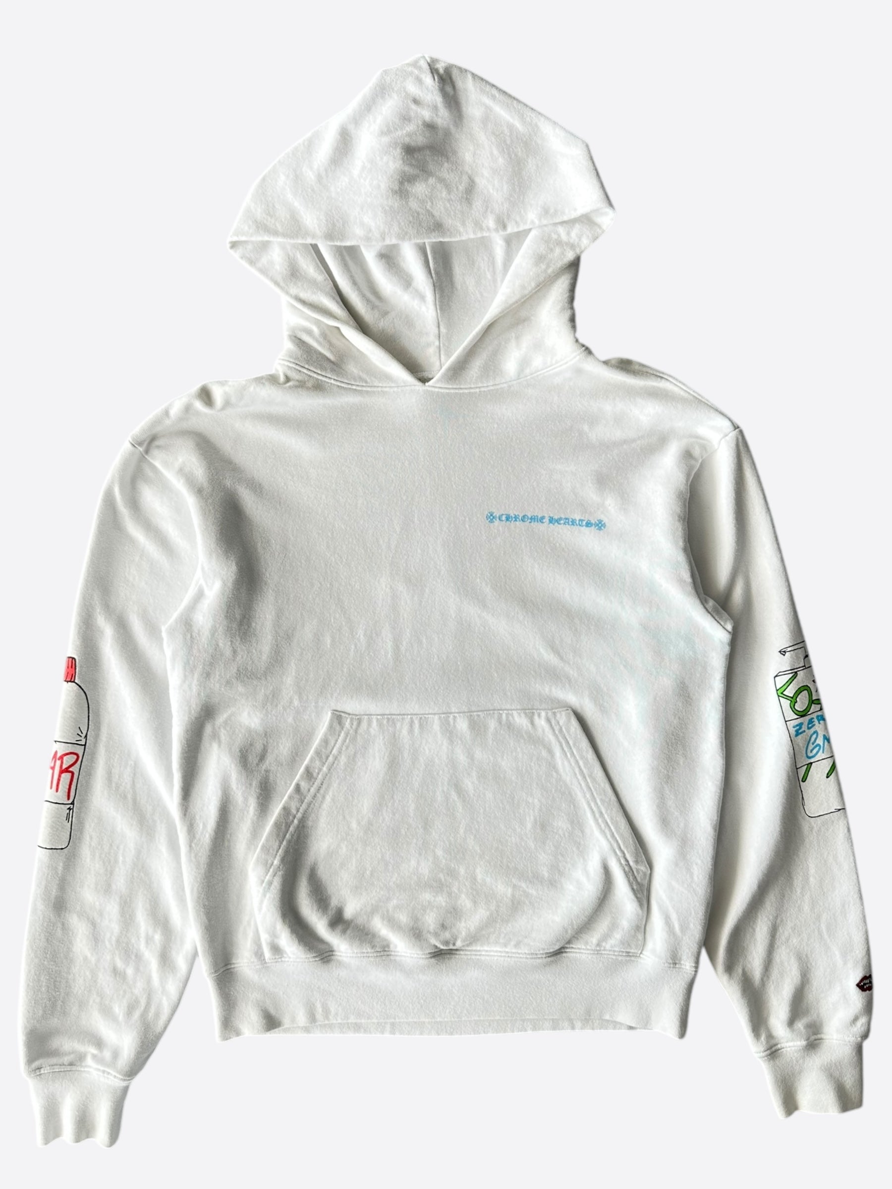 Chrome Hearts Matty Boy White Retro Cycle Hoodie - Vintage Streetwear Pullover for Men & Women | Perfect for Casual Outfits, Street Style & Urban Fashion