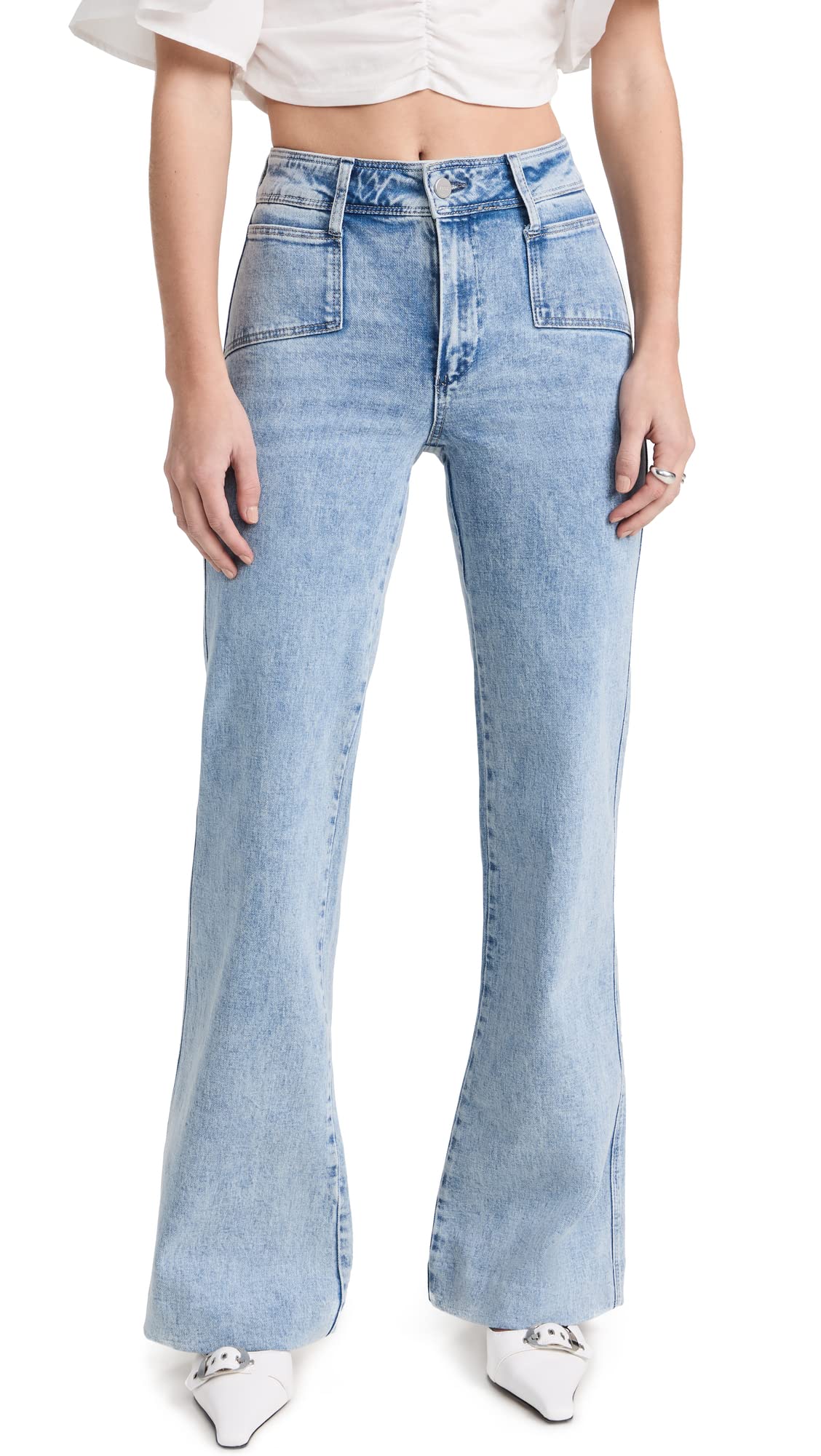 PAIGE Women's Leenah Alivia High Rise Skinny Jeans - Stretch Denim Pants for Women | Perfect for Work, Date Night & Casual Outfits