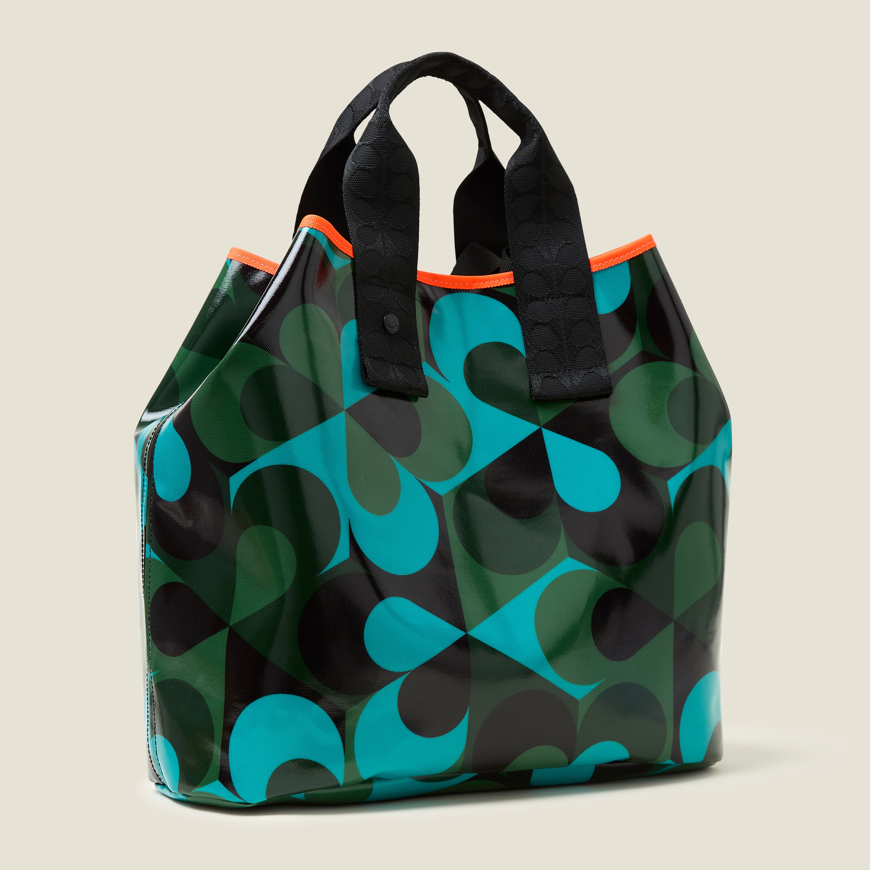Stylish Carryall Large Tote Bag - Waterproof & Spacious Kaleidoscope Emerald Green Handbag for Women | Perfect for Work, Travel, Gym & Everyday Use