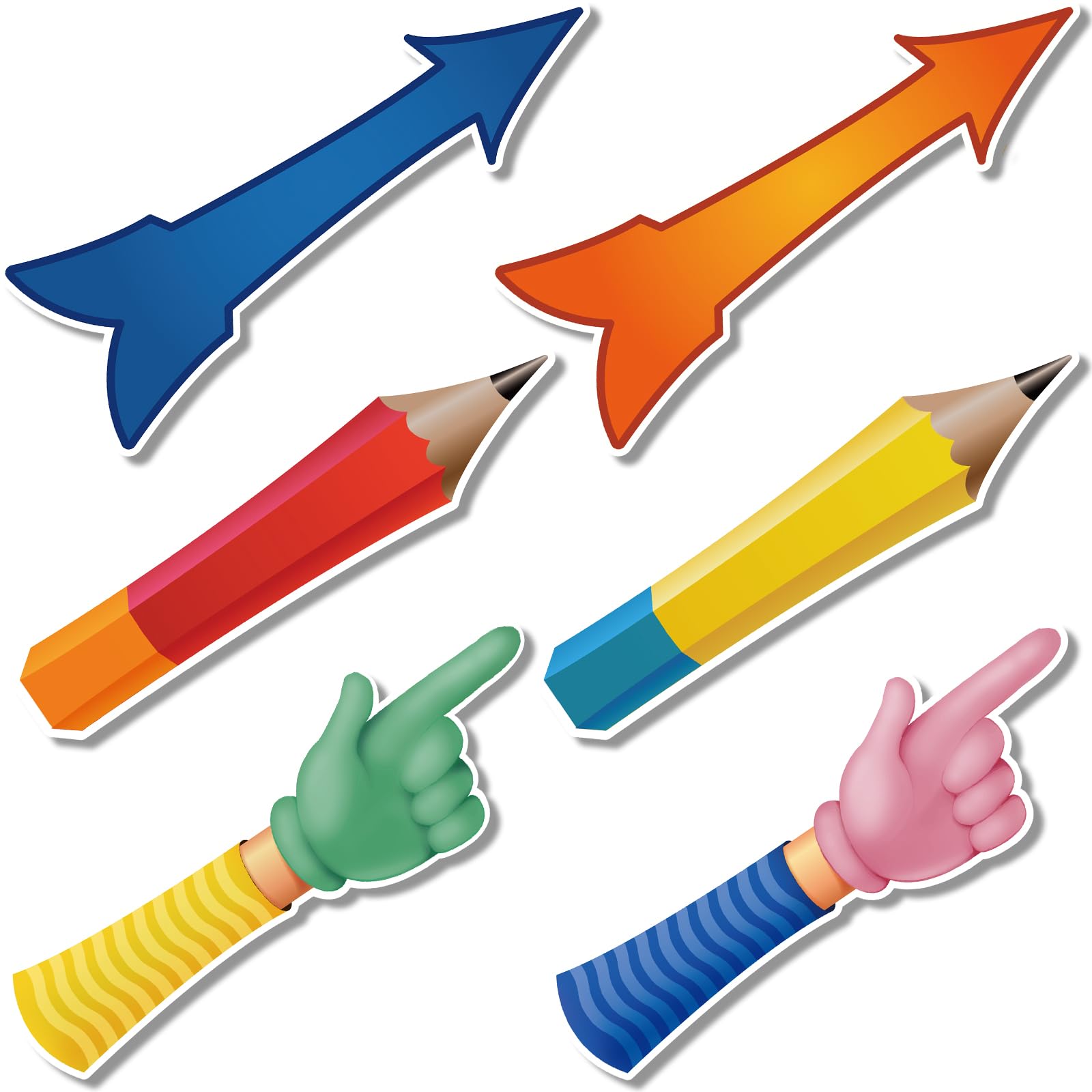 Yeaqee 6-Piece Magnetic Whiteboard Spinner Set - Arrow Spinner Game for Classroom, Office & School Activities | Perfect for Decision Making, Group Games & Interactive Learning