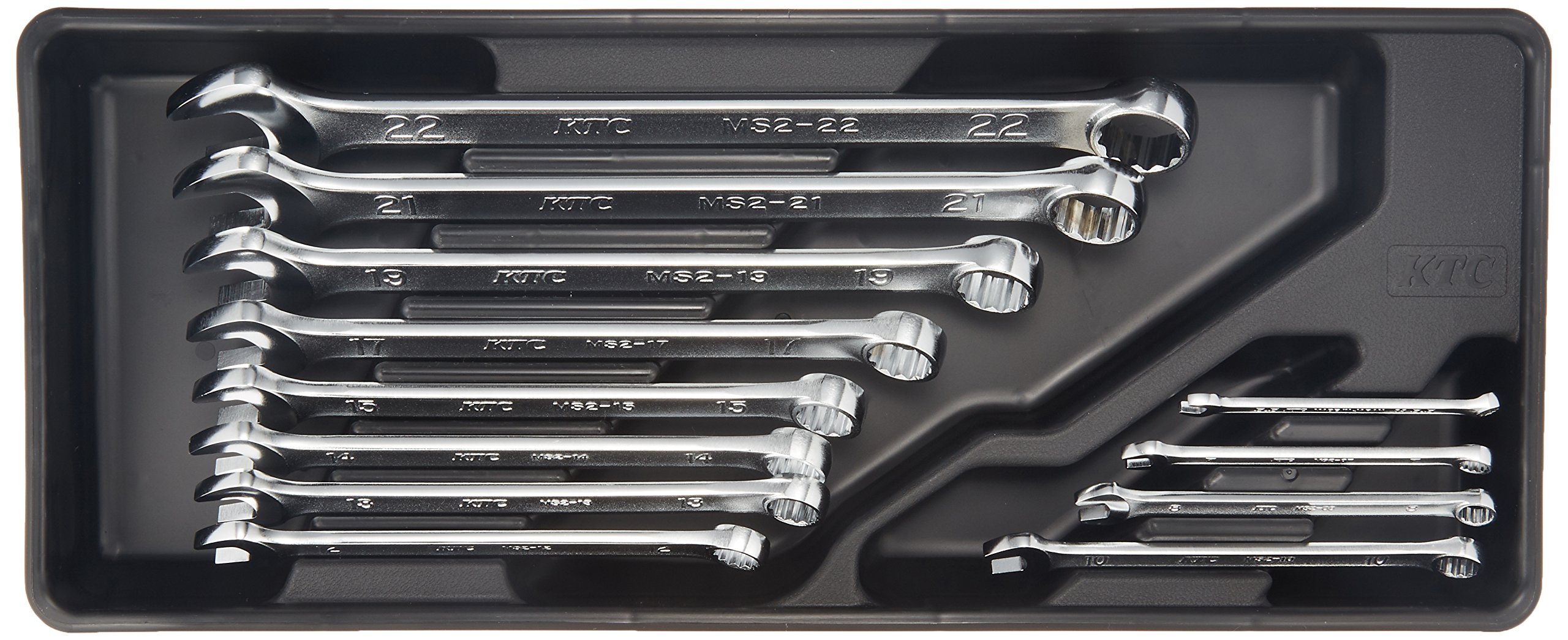 KTC TMS212 12-Piece Combination Wrench Set - Metric & SAE Sizes for Automotive Repair, DIY Projects & Home Maintenance | Kyoto Machine Tools Professional Grade Tool Kit
