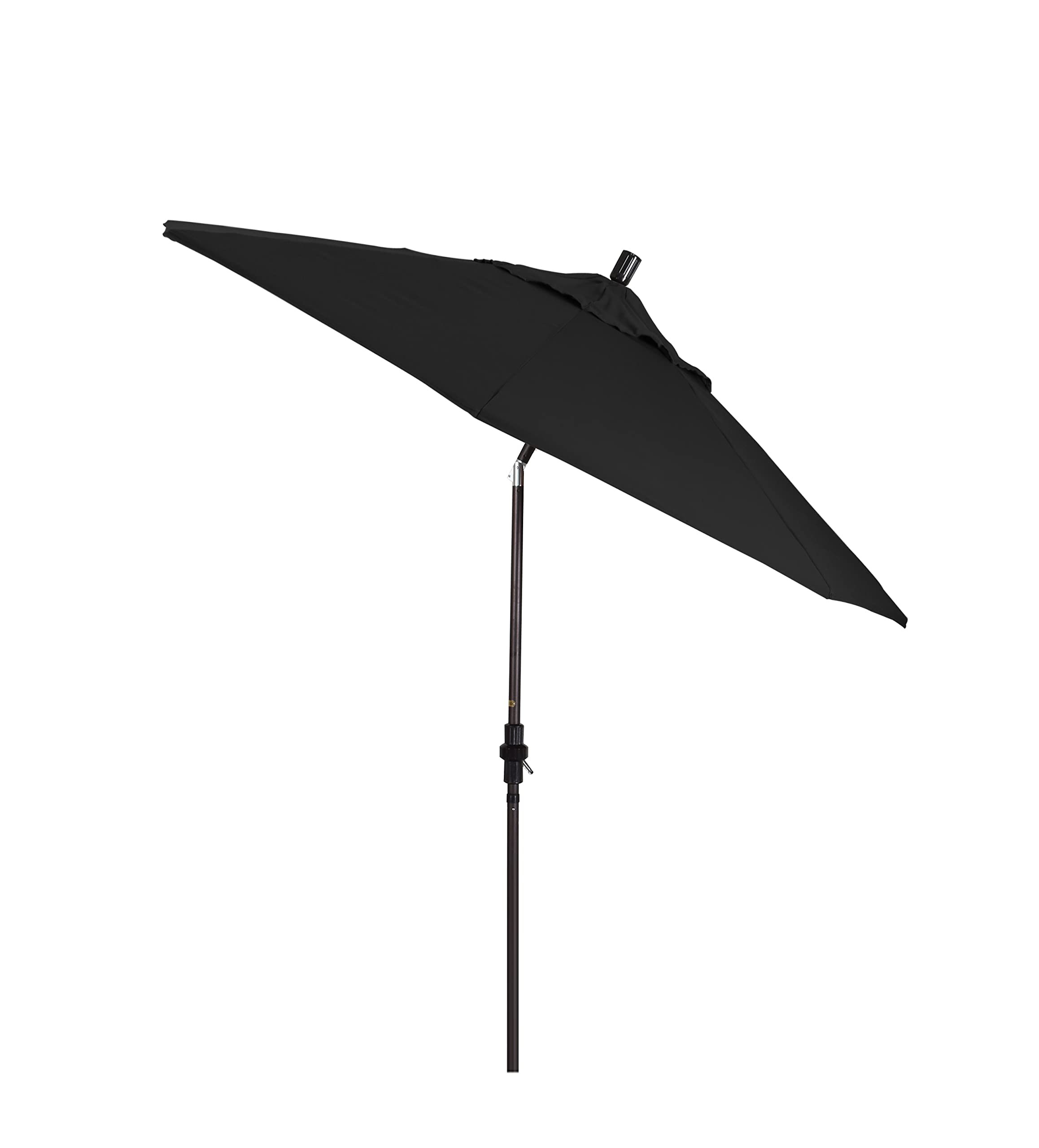 California Umbrella GSCUF908117-SA08 9-Foot Round Patio Umbrella with Aluminum Pole & Fiberglass Ribs - Durable Outdoor Shade for Poolside, Garden, and Backyard - Black