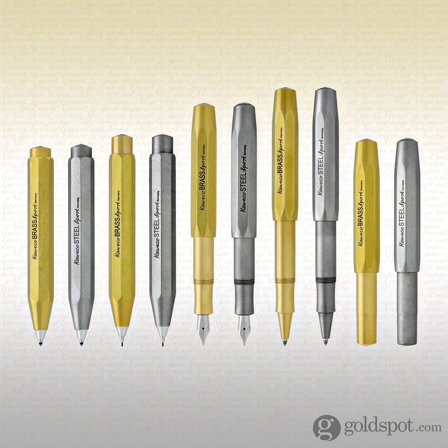 Kaweco Sport Brass Ballpoint Pen - Premium Writing Instrument for Everyday Use, Office & Travel