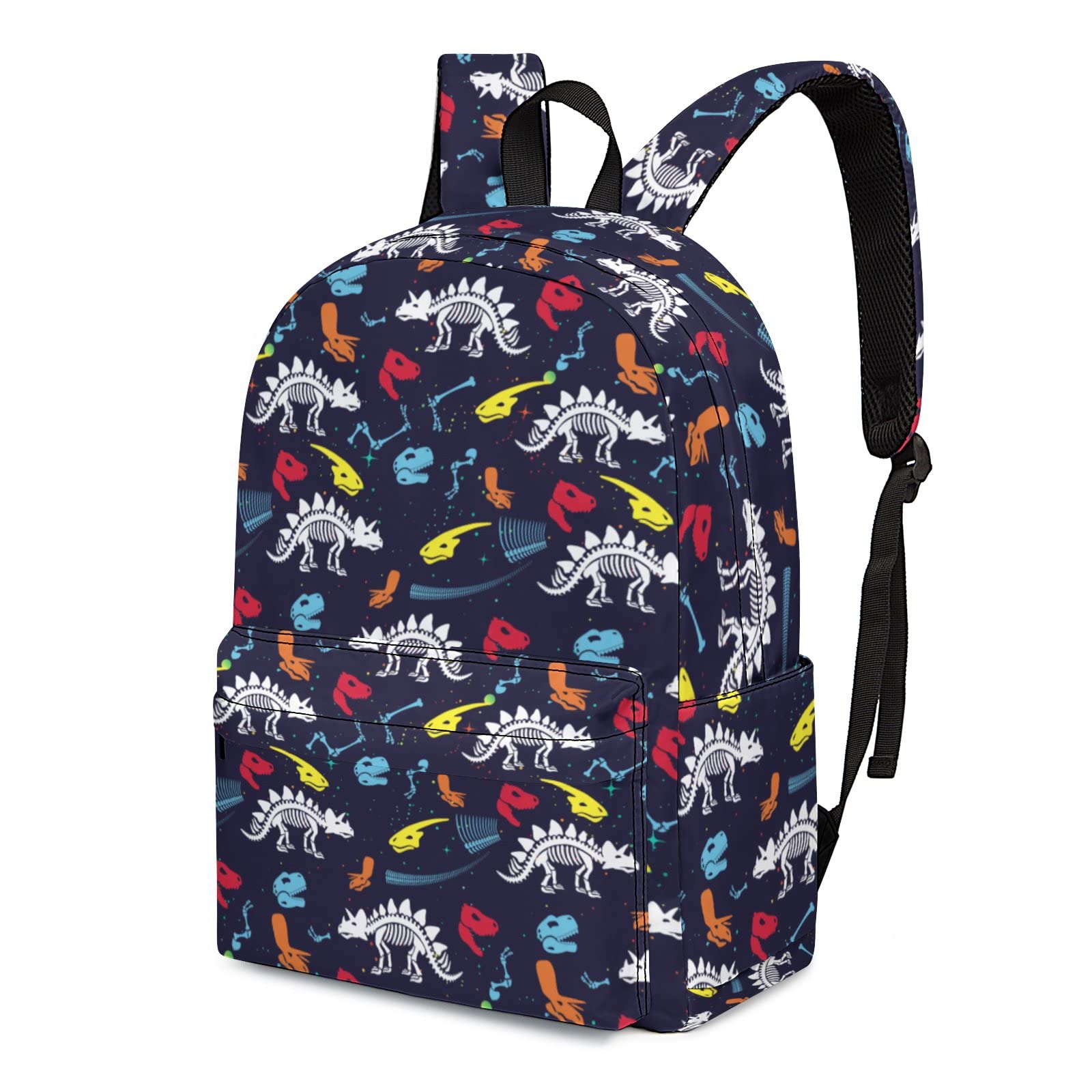 17 Inch Dinosaur Backpack - Lightweight Cute Dinosaur Skeleton Bookbag for Boys & Girls, School College Laptop Backpack for Work, Travel, Outdoor Sports | Perfect for Halloween, Cosplay & Everyday Use
