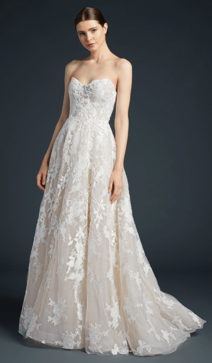 Anne Barge Luca Wedding Dress - Size 12 | Elegant Bridal Gown for Church Ceremony & Beach Weddings