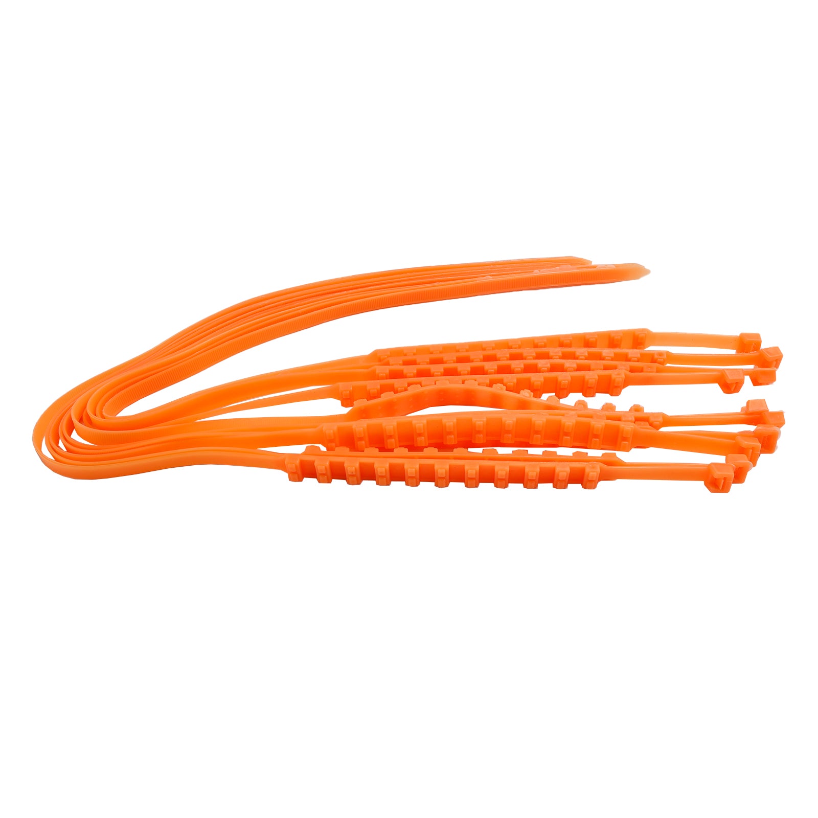 10/20/40PCS Heavy Duty Snow Tire Chains - Anti-Skid Traction Belts for Cars, Trucks & SUVs | Winter Emergency Driving Safety Gear (Orange) - Perfect for Icy Roads, Mountain Trips & Snowy Commutes