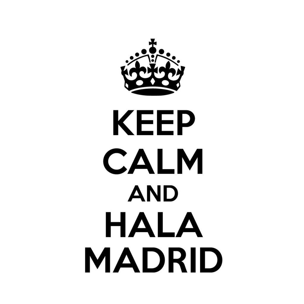 Keep Calm and HALA Madrid Vinyl Decal - Waterproof Car Laptop Wall Sticker for Fans - Perfect for Cars, Laptops, Walls, and Home Decor