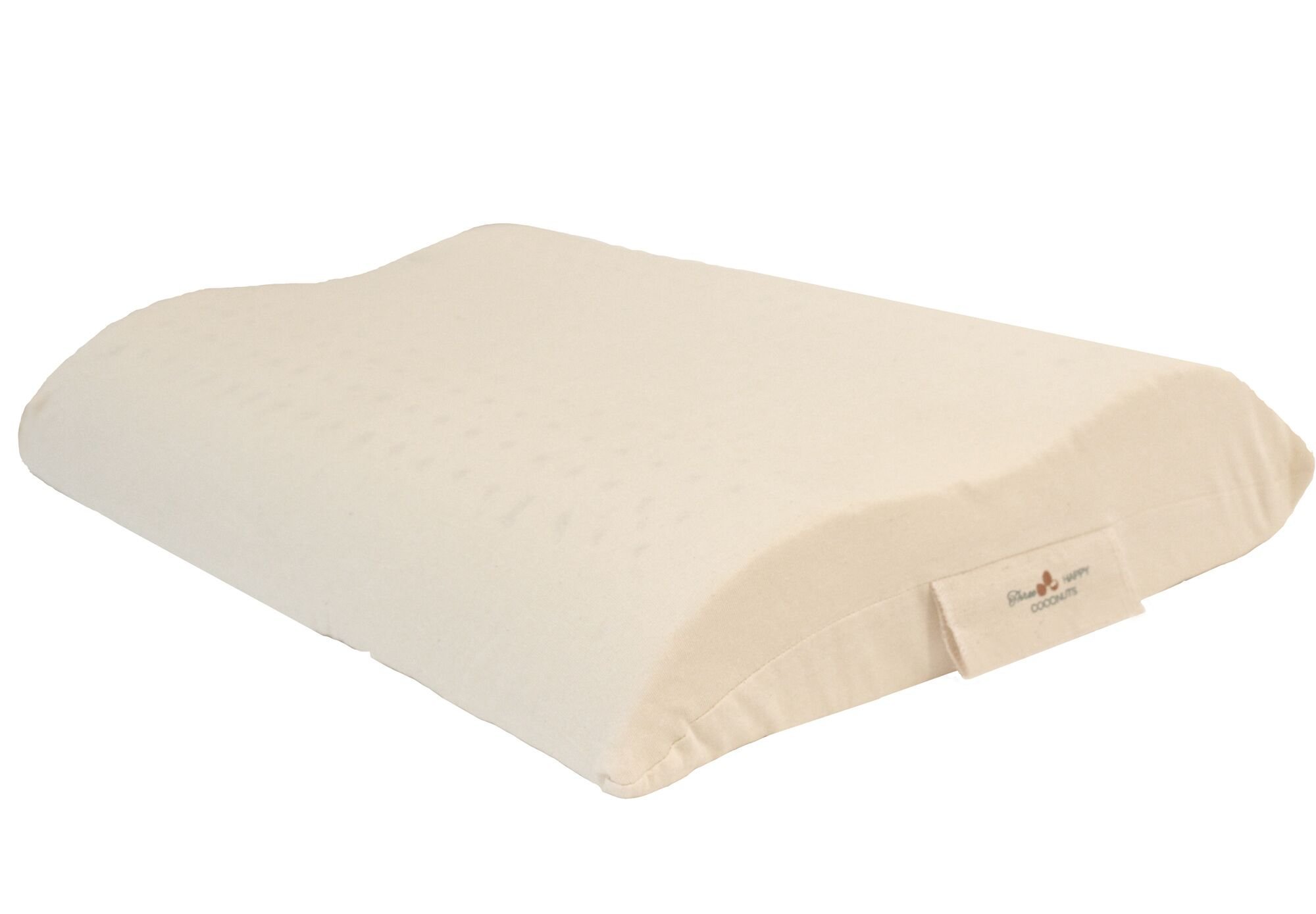 Organic Latex Contour Pillow for Neck Support - Standard Size, Hypoallergenic & Breathable - Perfect for Side Sleepers, Back Pain Relief & Better Sleep