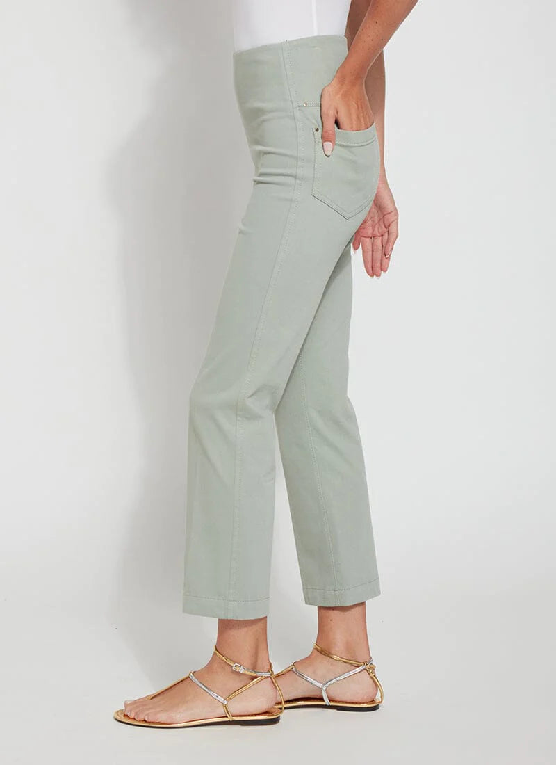 Baby Bootcut Denim Jeans - Soft Stretch Comfort Pants for Toddlers 12-24 Months in Quiet Sage - Perfect for Playdates & Family Outings