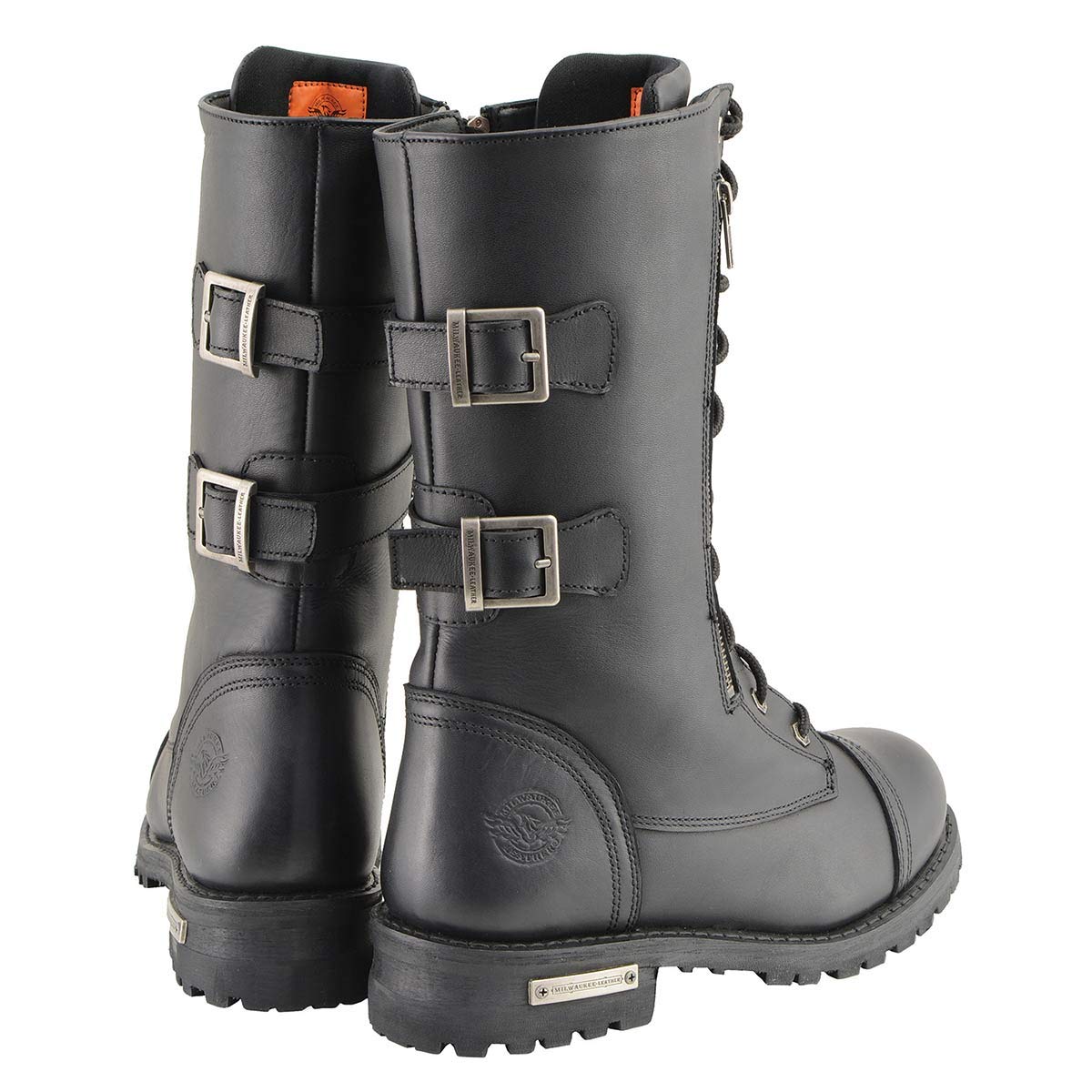 Premium Milwaukee Leather Men's Engineer Motorcycle Boots - Classic Riding Boots for Bikers & Cruisers - Comfortable & Durable for Long Rides & Road Trips
