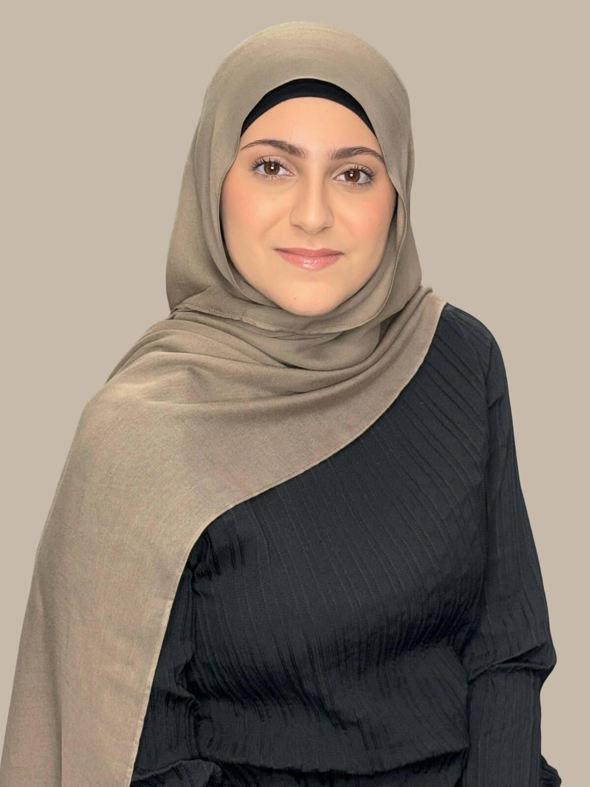 Stylish Cotton Modal Hijab for Women - Soft & Breathable Forest Oak Scarf - Perfect for Daily Wear, Prayer & Fashion Outfits