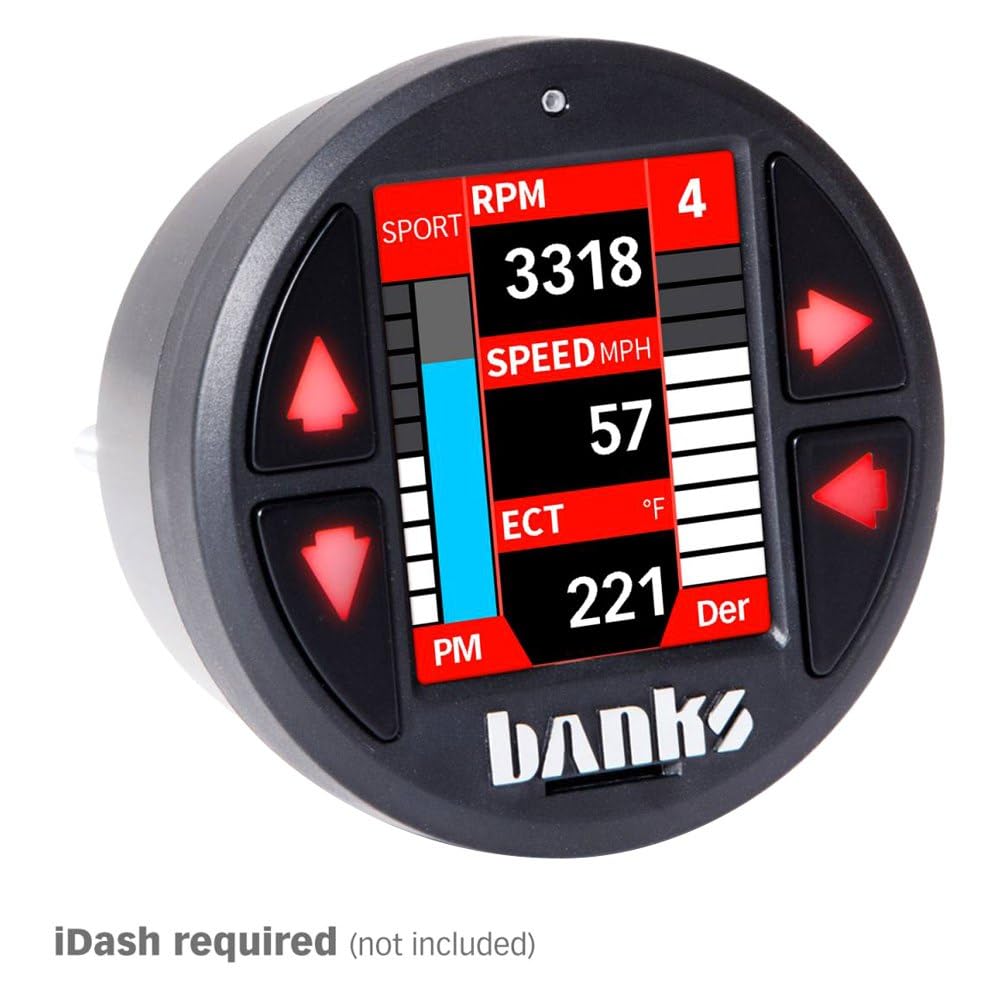 Banks Power 64321 Pedal Monster Kit Aptiv GT 150 6-Way Standalone Throttle Booster for iDash 1.8 - Performance Upgrade for Trucks & SUVs, Off-Road & Towing Scenes