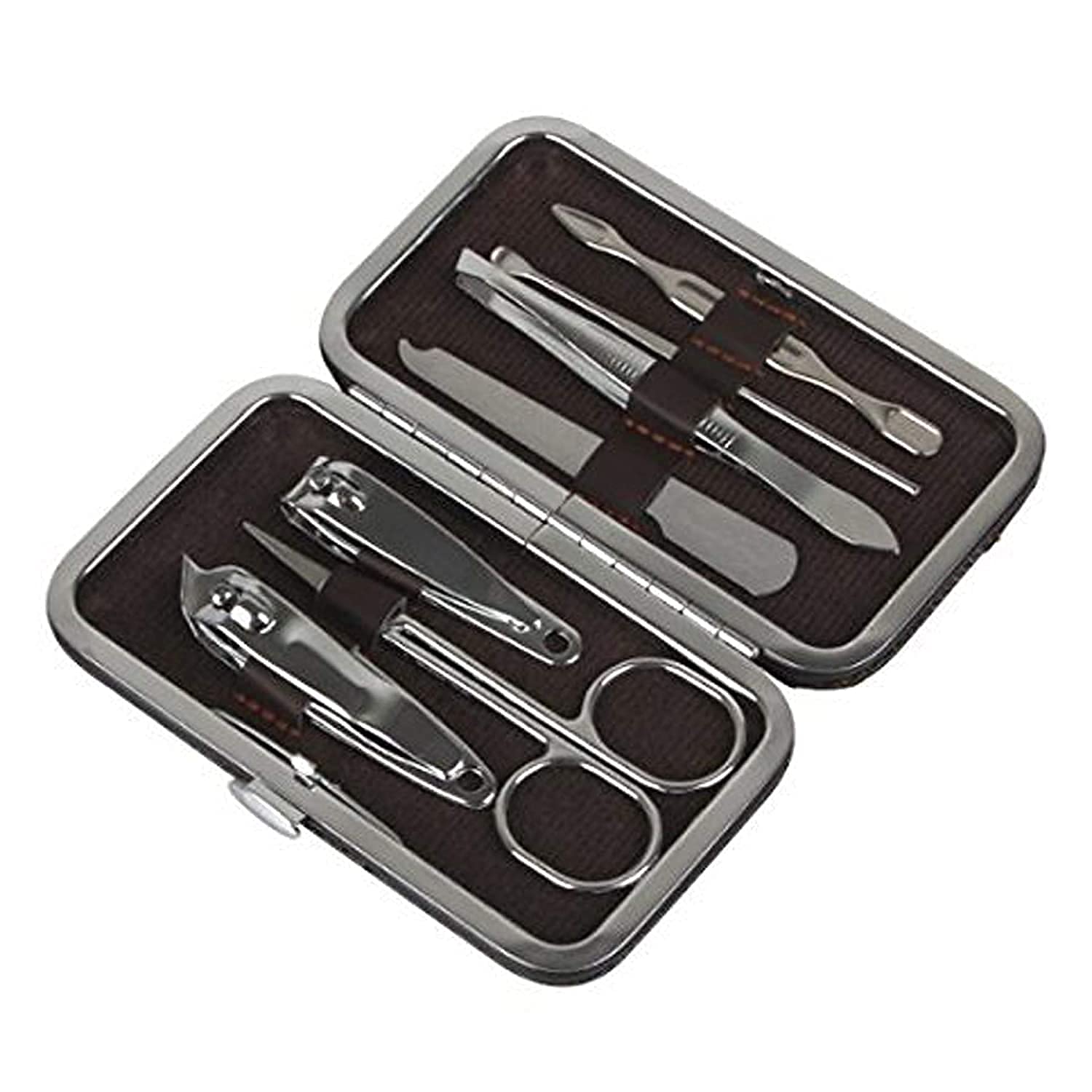 Professional 7-Piece Stainless Steel Manicure & Pedicure Kit - Nail Clippers, Scissors & Grooming Tools Set for Home & Salon Use | Perfect for Nail Care, Travel & Gift Giving