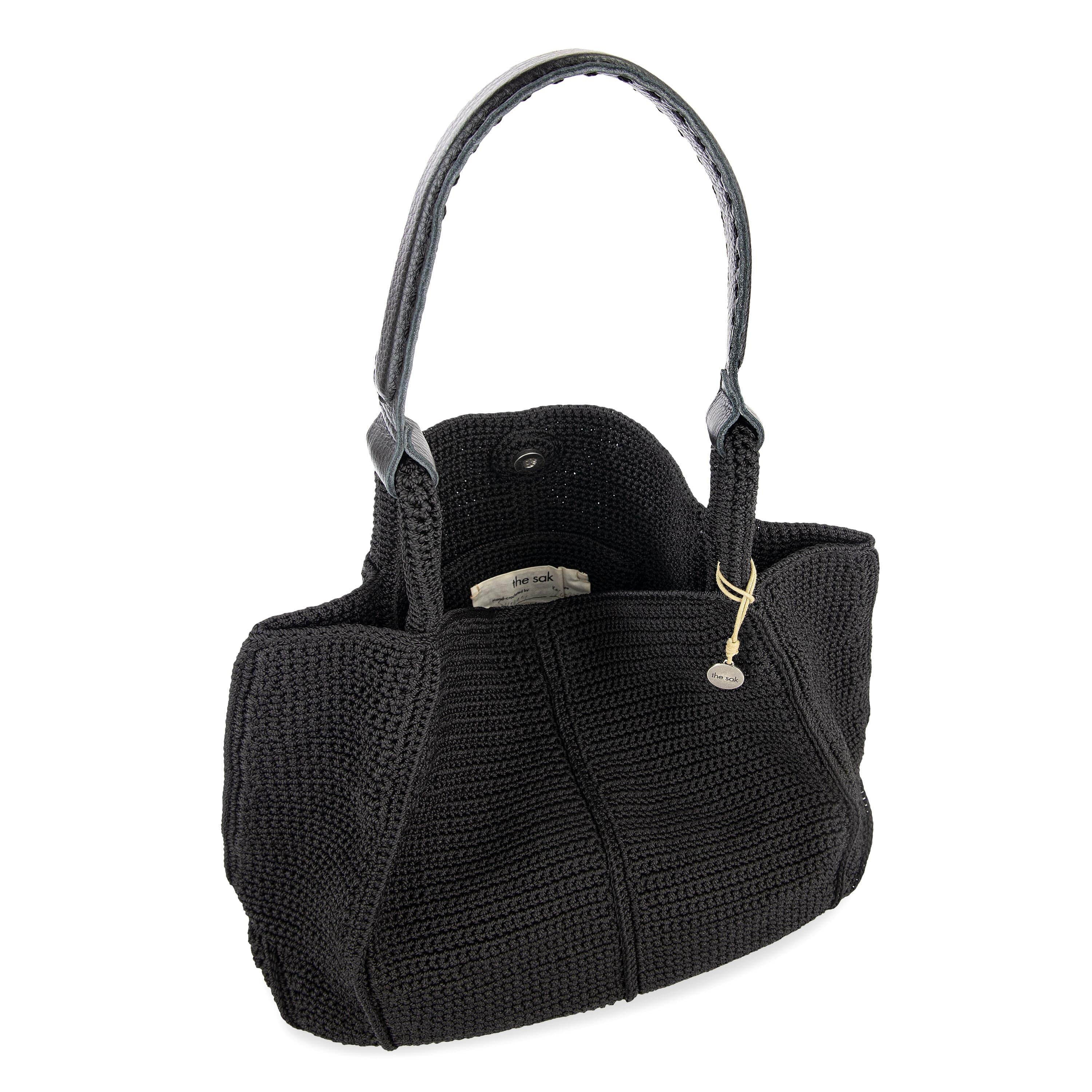 Hand Crochet Los Feliz Large Black Tote Bag - Stylish & Spacious for Beach, Shopping & Everyday Use