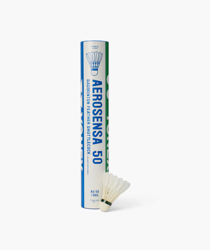 Yonex AS 50 Premium Goose Feather Badminton Shuttlecocks - Professional Grade Tournament Shuttlecocks for Indoor & Outdoor Badminton Games, Training, and Competition