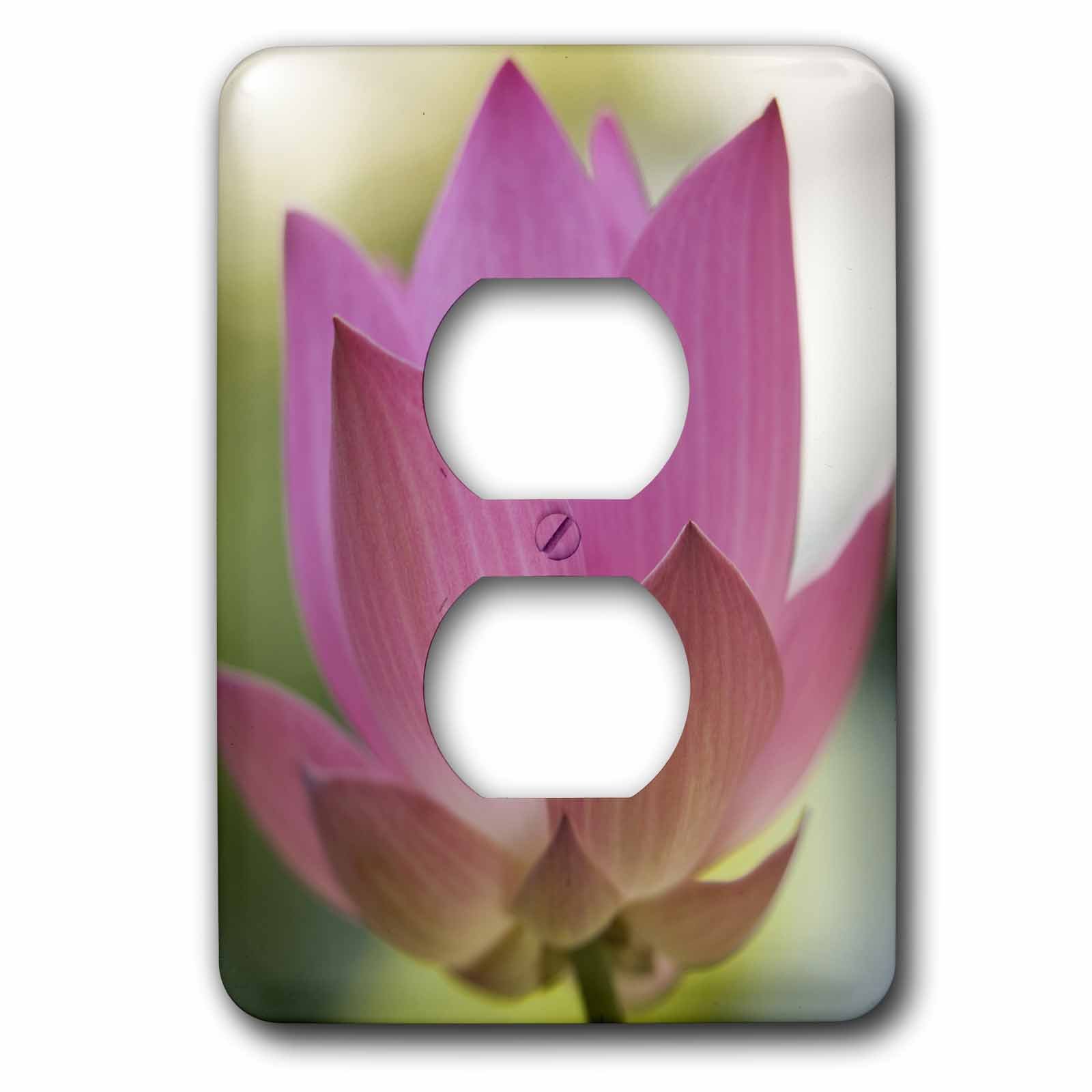 3D Rose Lotus Flower Outlet Cover - Decorative Electrical Plug Cover for Home & Office - Perfect for Living Room, Bedroom, and Kitchen Decor