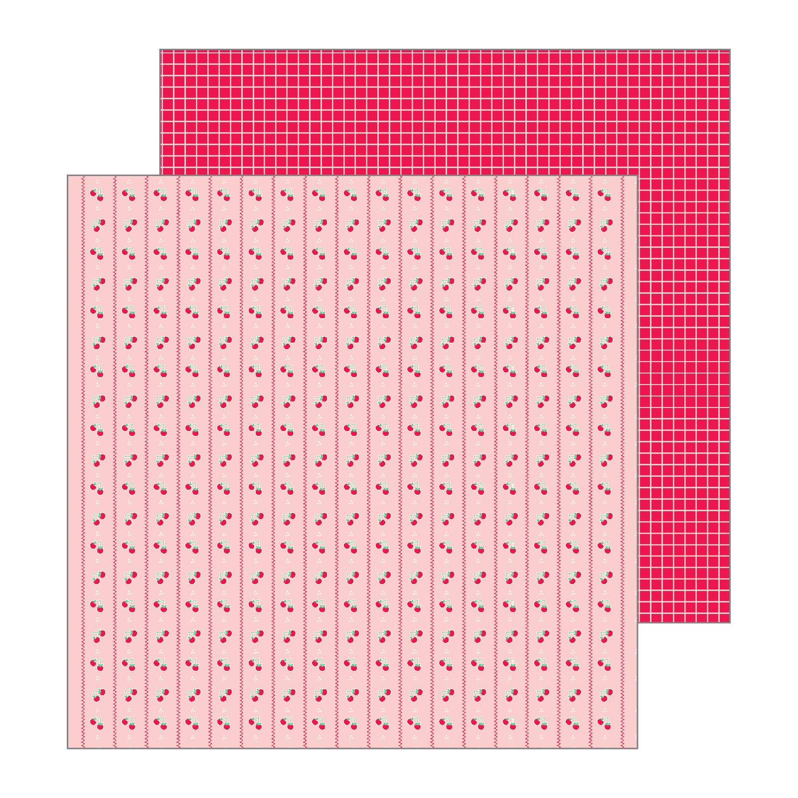 Jen Hadfield Sweet Cherries Scrapbook Paper - Multicolor Patterned Craft Paper for Card Making, Scrapbooking & DIY Projects