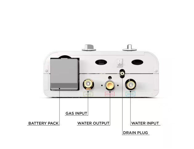 Eccotemp L5 1.5 GPM Portable Outdoor Propane Tankless Water Heater with EccoFlo Pump & Strainer - Ideal for Camping, RV Trips, and Off-Grid Living