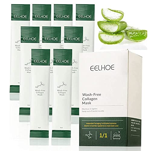 20PCS Korean Collagen Firming Face Masks - Overnight Sleeping Mask for Anti-Aging & Deep Hydration, Wash-Free Portable Skincare for Women & Men - Perfect for Travel, Night Routine & Dry Skin Care