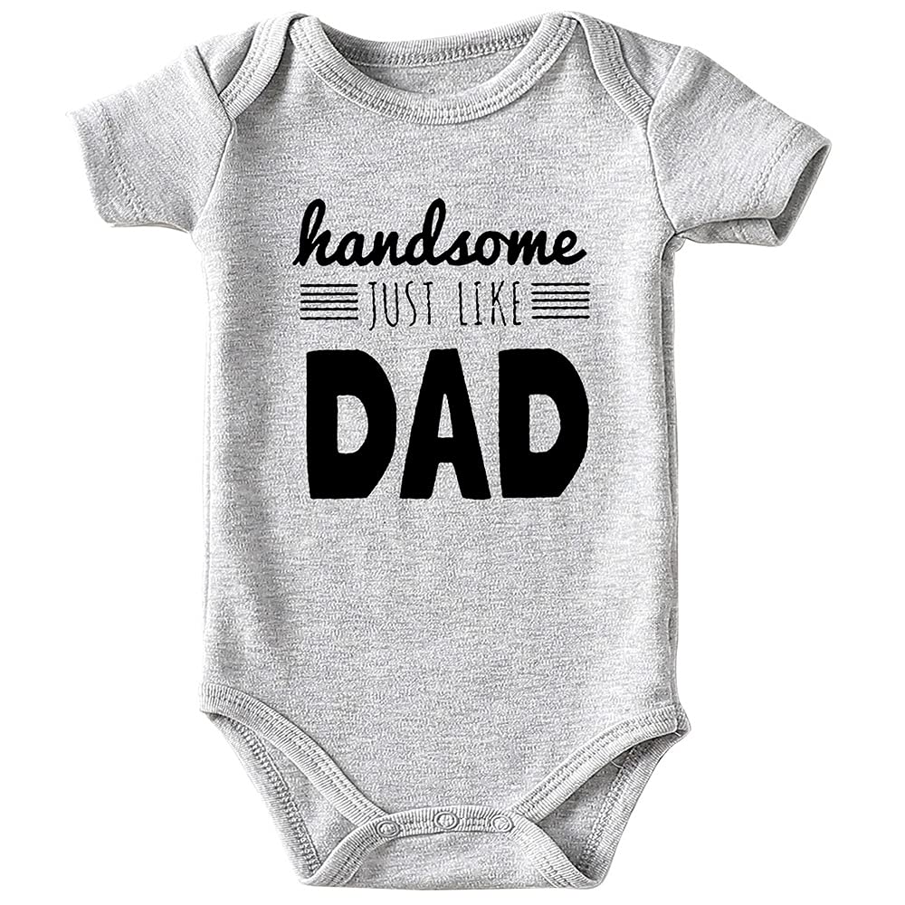 Funny Baby Bodysuits for Boys & Girls - Like Dad Outfit for Newborns | Playtime & Family Photos