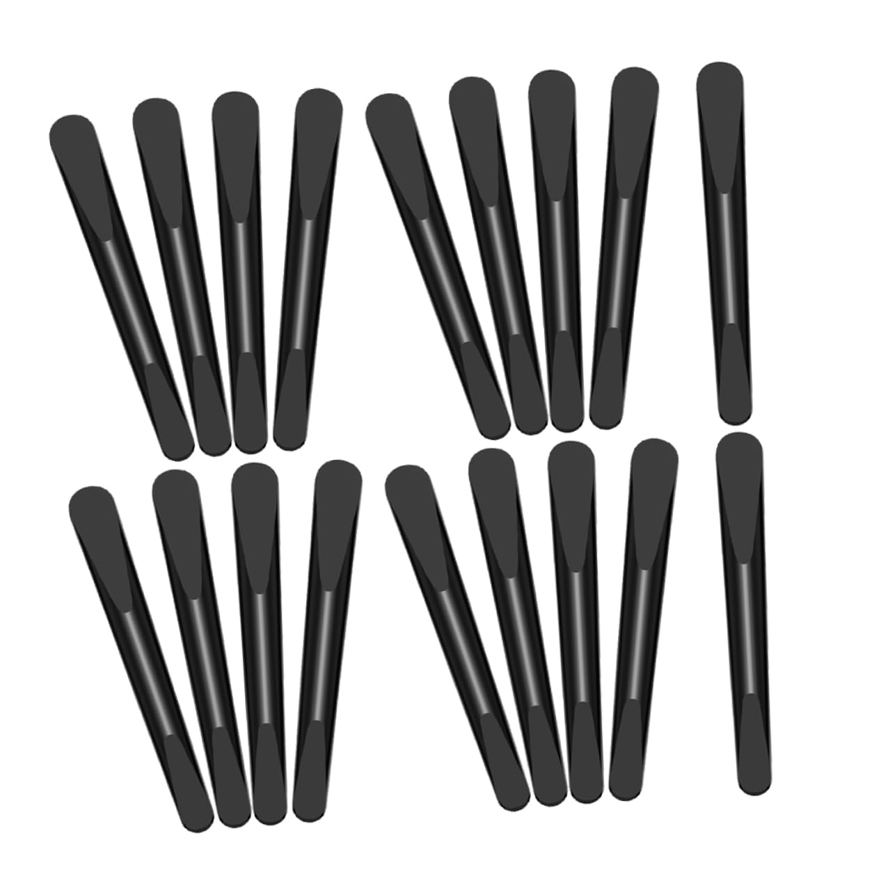 100 Pcs Black Plastic Makeup Spatulas - Cosmetic Mixing & Stirring Tools for Creams, Lotions & Beauty Products | Perfect for DIY Cosmetics, Salon Use & Home Beauty Kits