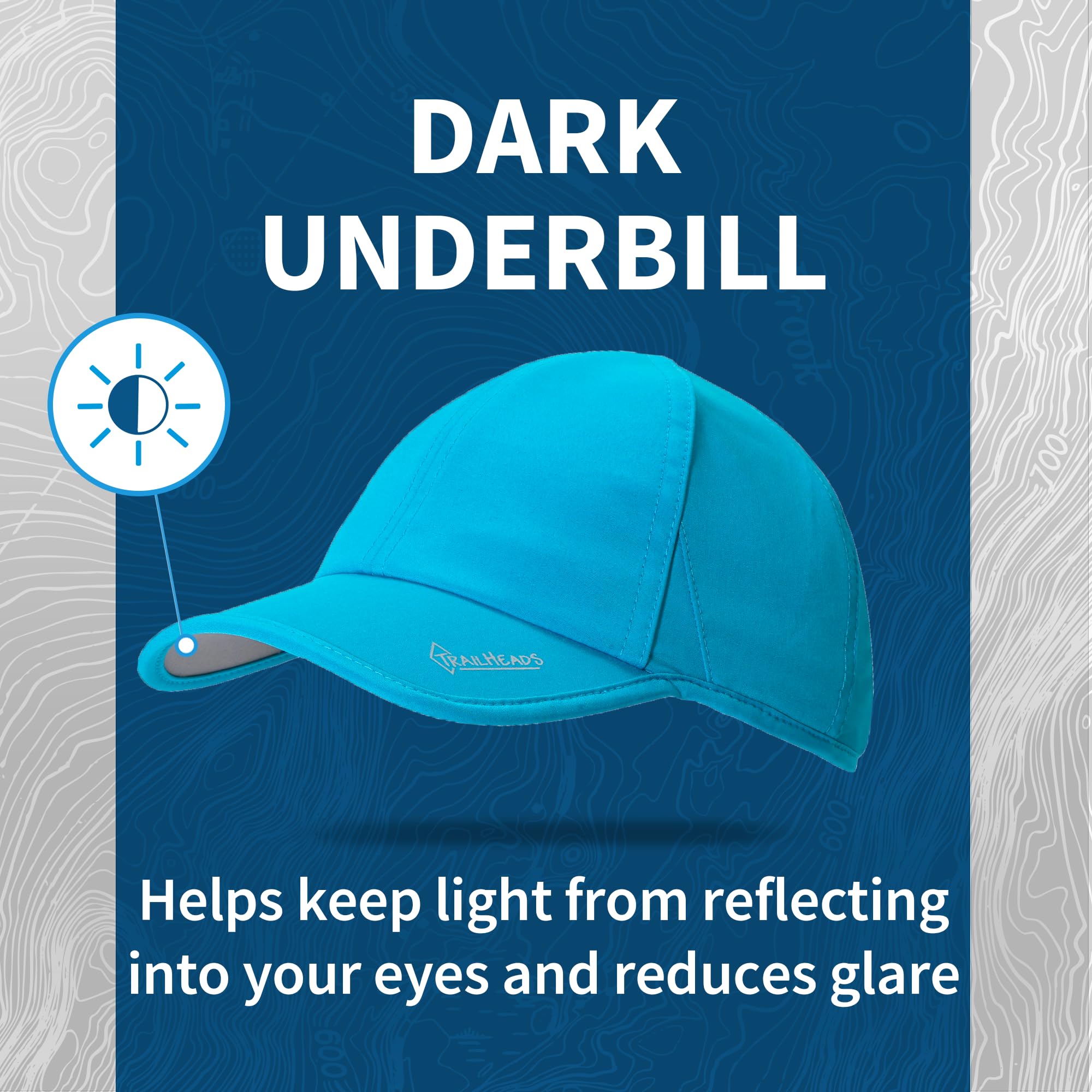 TrailHeads Women's UV Protection Running Hats - 50+ UPF Sun Hat for Summer - Lightweight Baseball Cap for Tennis, Golf, Gym & Workout - Perfect for Outdoor Sports & Daily Activities