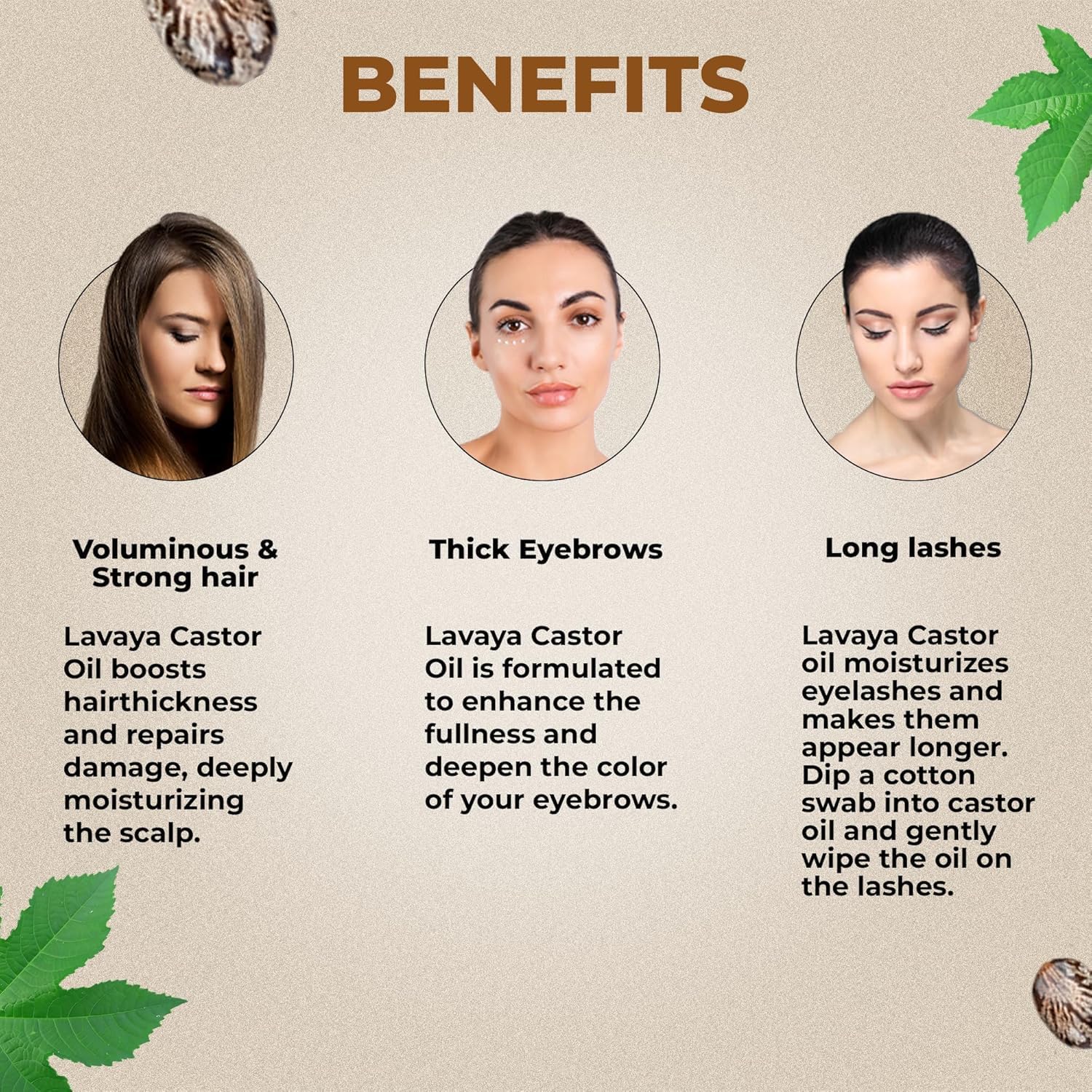 Lavaya® Cold Pressed Castor Oil (Arandi Oil) — 100% Pure & Natural for Hair Growth, Skin Care, Eyelash Care, Moisturizing Dry Skin & Nails | Virgin Grade| Best for Healthy Hair & Skin (200ml) | Perfect for Daily Hair & Skin Routine, DIY Beauty Treatments & Natural Remedies