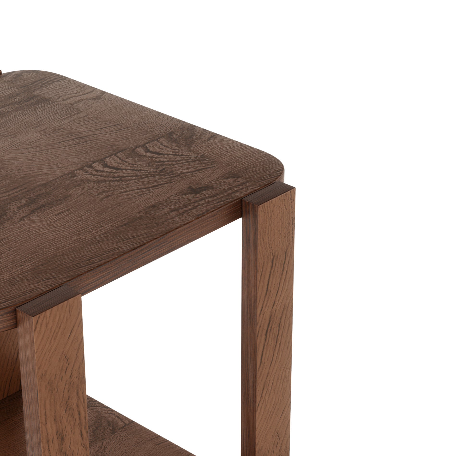 Bellwood Side Table - Modern Nightstand with Storage Shelf for Bedroom, Living Room & Office - Stylish End Table for Small Spaces