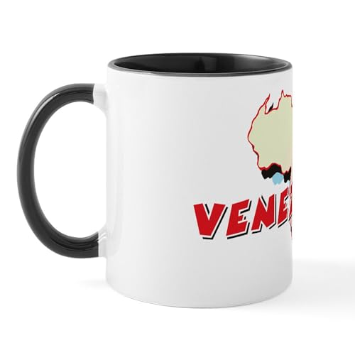 White/Black Inside - Venezuela Map Mug