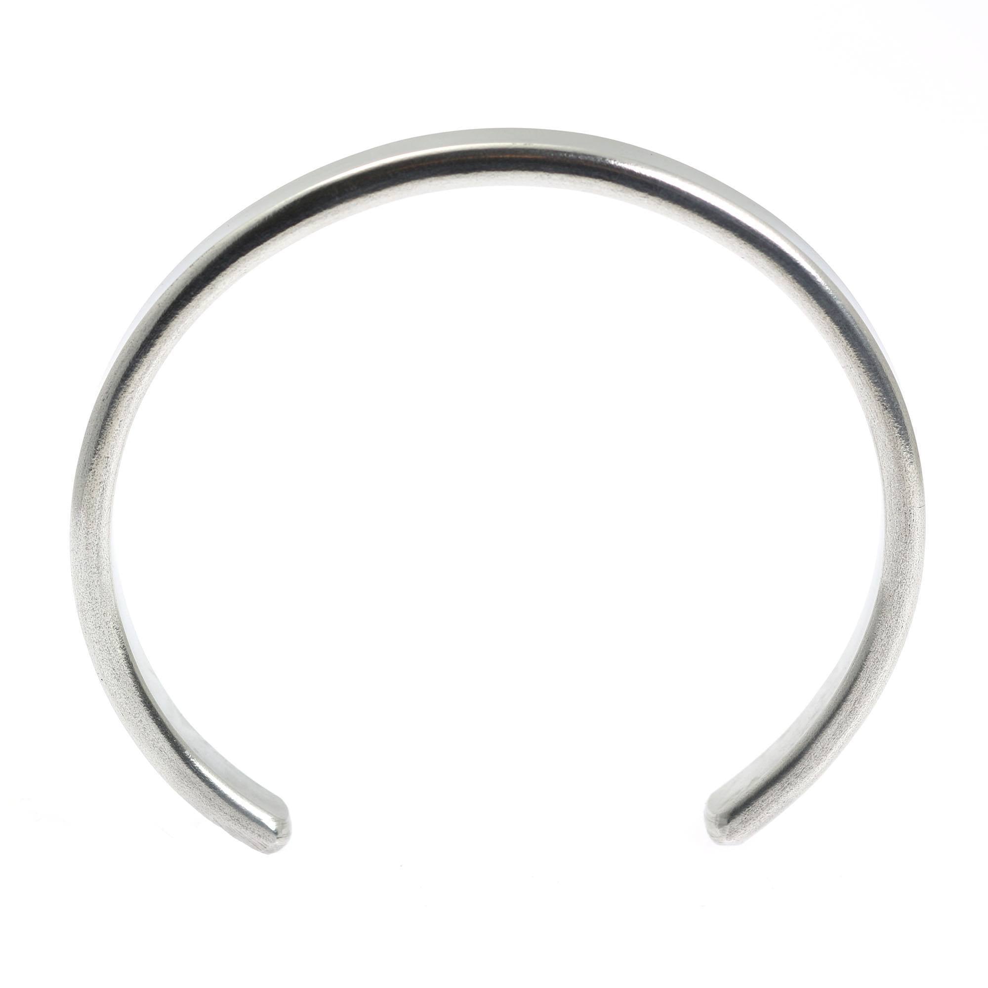 Elegant Thin Brushed Aluminum Cuff Bracelet for Women - Minimalist Jewelry Gift for Everyday Wear & Special Occasions