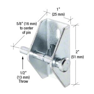 CRL Aluminum Finish Push-Pull Door and Window Lock - 10 Pack Bulk Set by CR Laurence | Secure Sliding Glass Doors & Windows for Home & Office Safety
