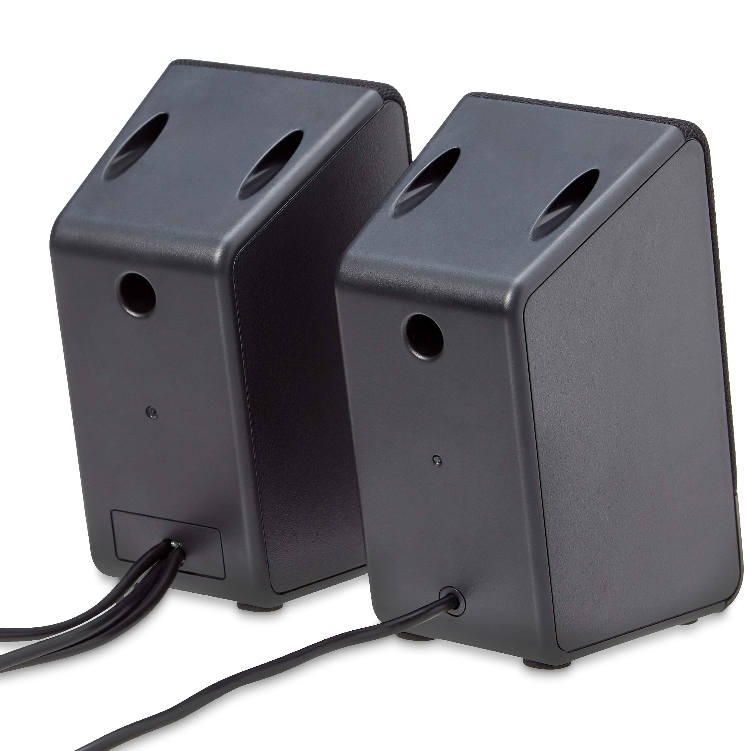 Amazon Basics USB-Powered Computer Speakers with Volume Control, Plug-N-Play, Black - Ideal for Desktop, Laptop, Home Office, and Gaming Setup