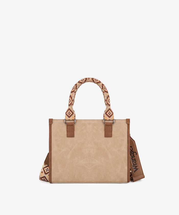 Wrangler Aztec Print Tote Bag for Women - Stylish & Durable Cotton Shoulder Bag - Perfect for Shopping, Beach, Work & Travel