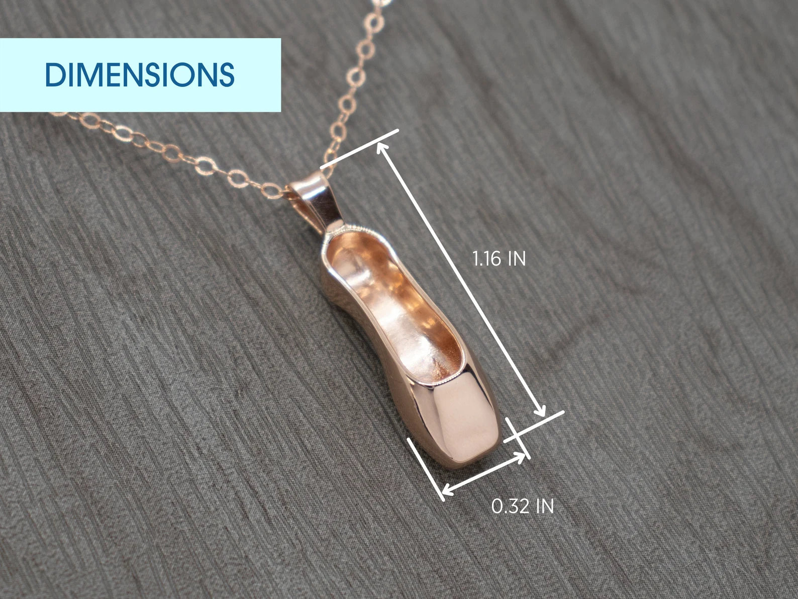 Elegant Ballet Pointe Shoe Necklace - Perfect for Dancers, Ballerinas & Dance Lovers - Ideal for Performances, Recitals & Dance Themed Gifts