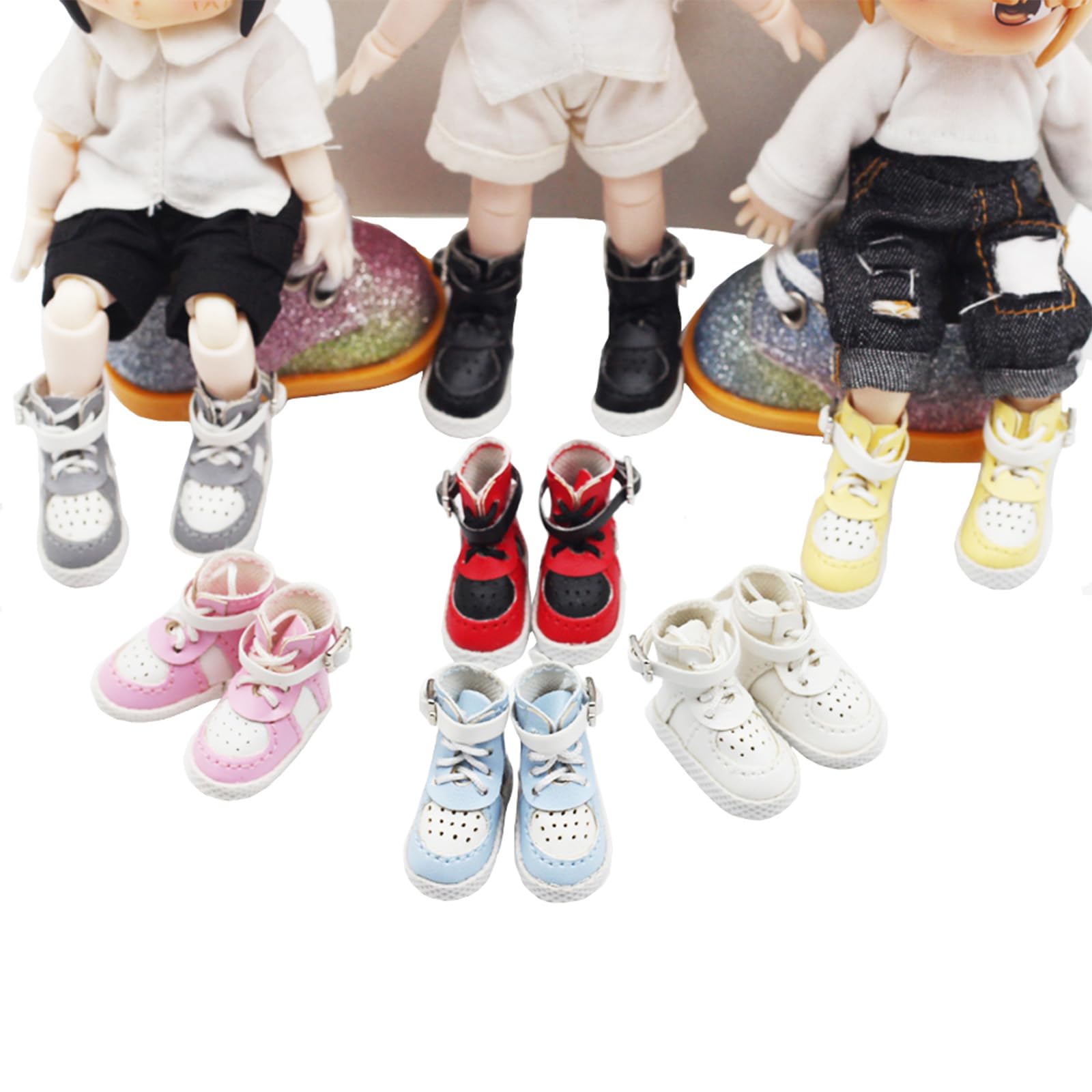 OB11 Doll Shoes 1/12 BJD Accessories for Casual Outfits & Play